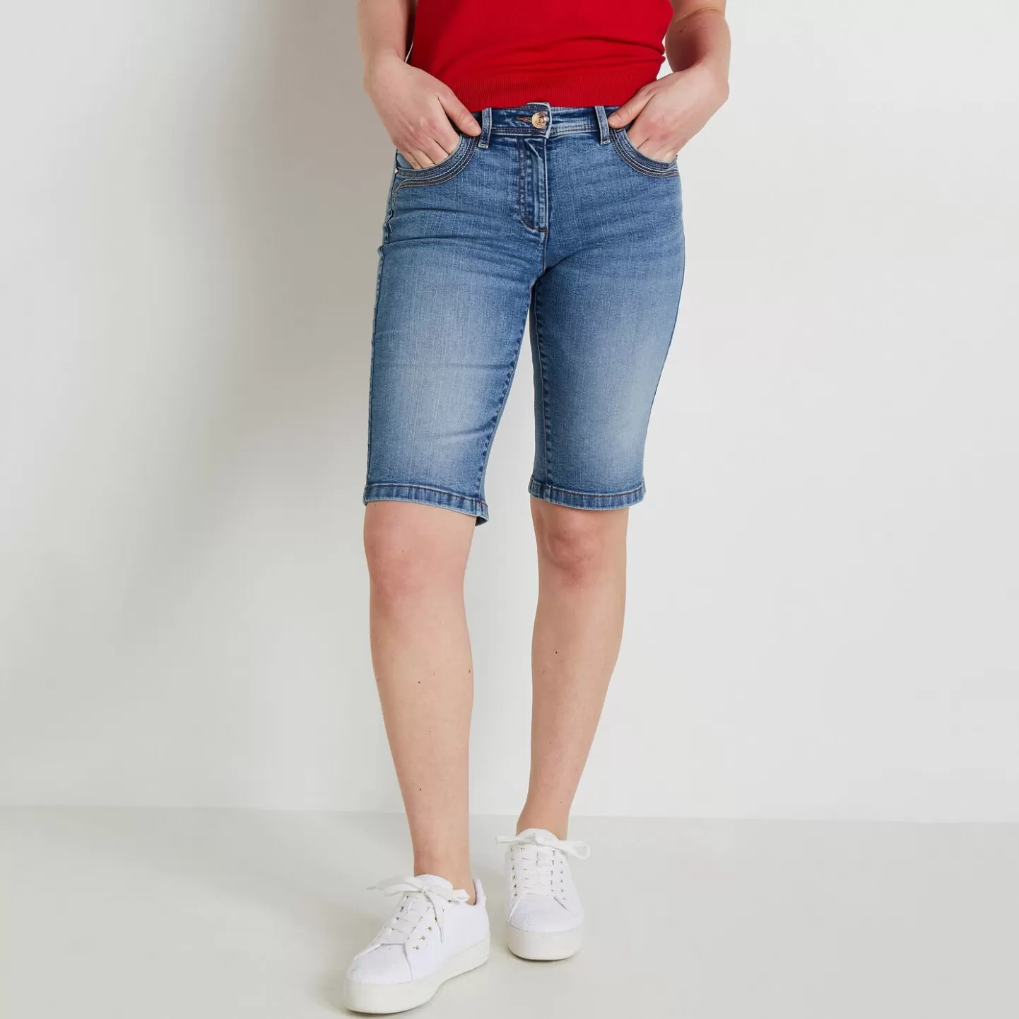 Grain de Malice Bermuda Jean ELDORADO Femme- Shorts | Jeans