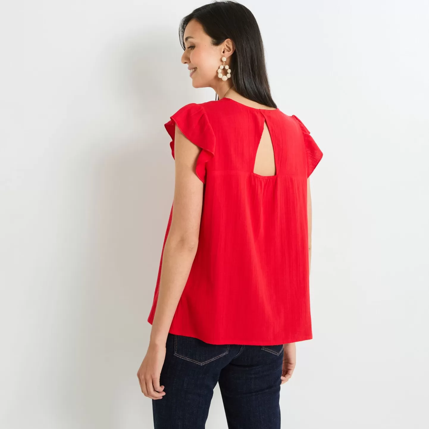 Grain de Malice Blouse Broderie Femme- Chemisiers & Blouses