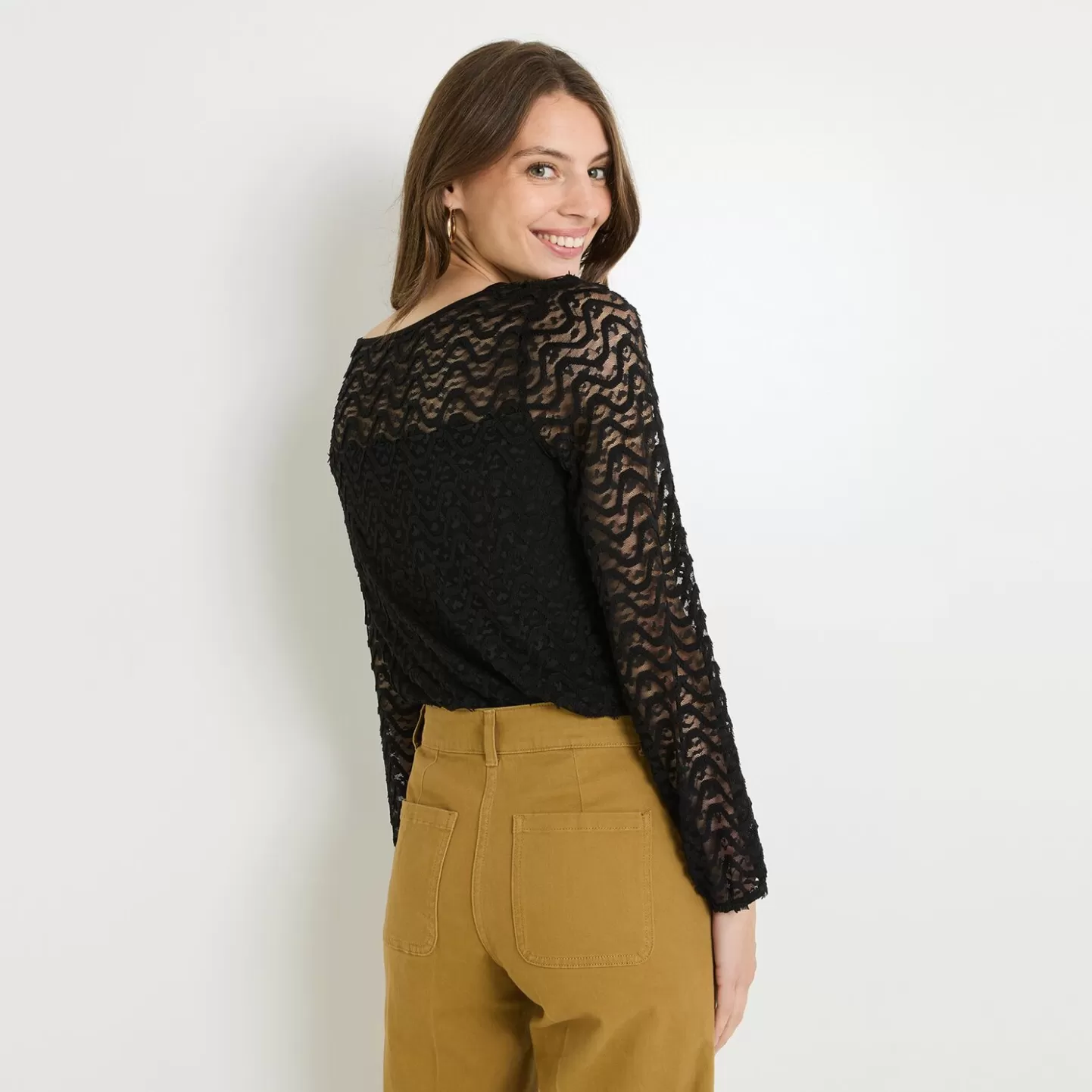 Grain de Malice Blouse Col Rond Femme- T-Shirts & Tops | Chemisiers & Blouses