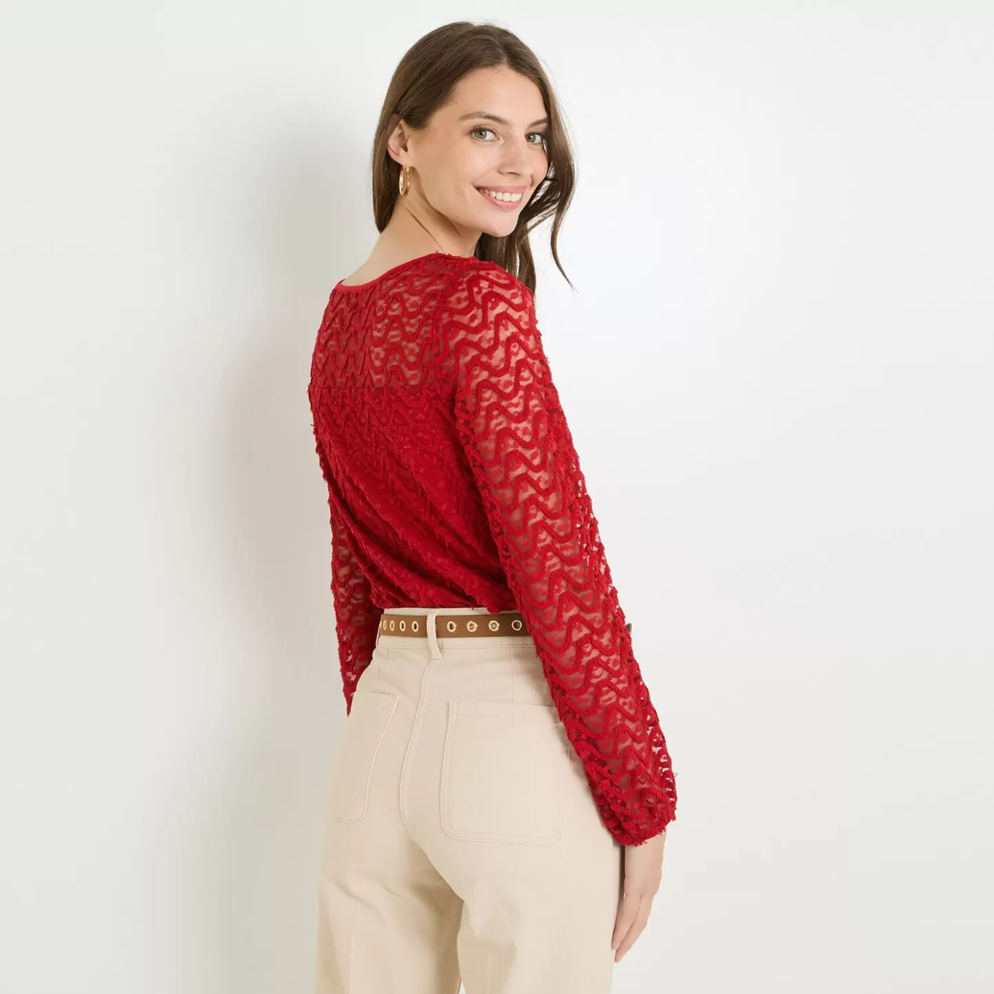 Grain de Malice Blouse Col Rond Femme- T-Shirts & Tops | Chemisiers & Blouses