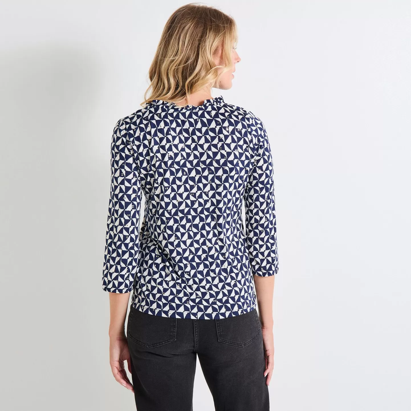 Grain de Malice Blouse Col V Femme- T-Shirts & Tops | Chemisiers & Blouses