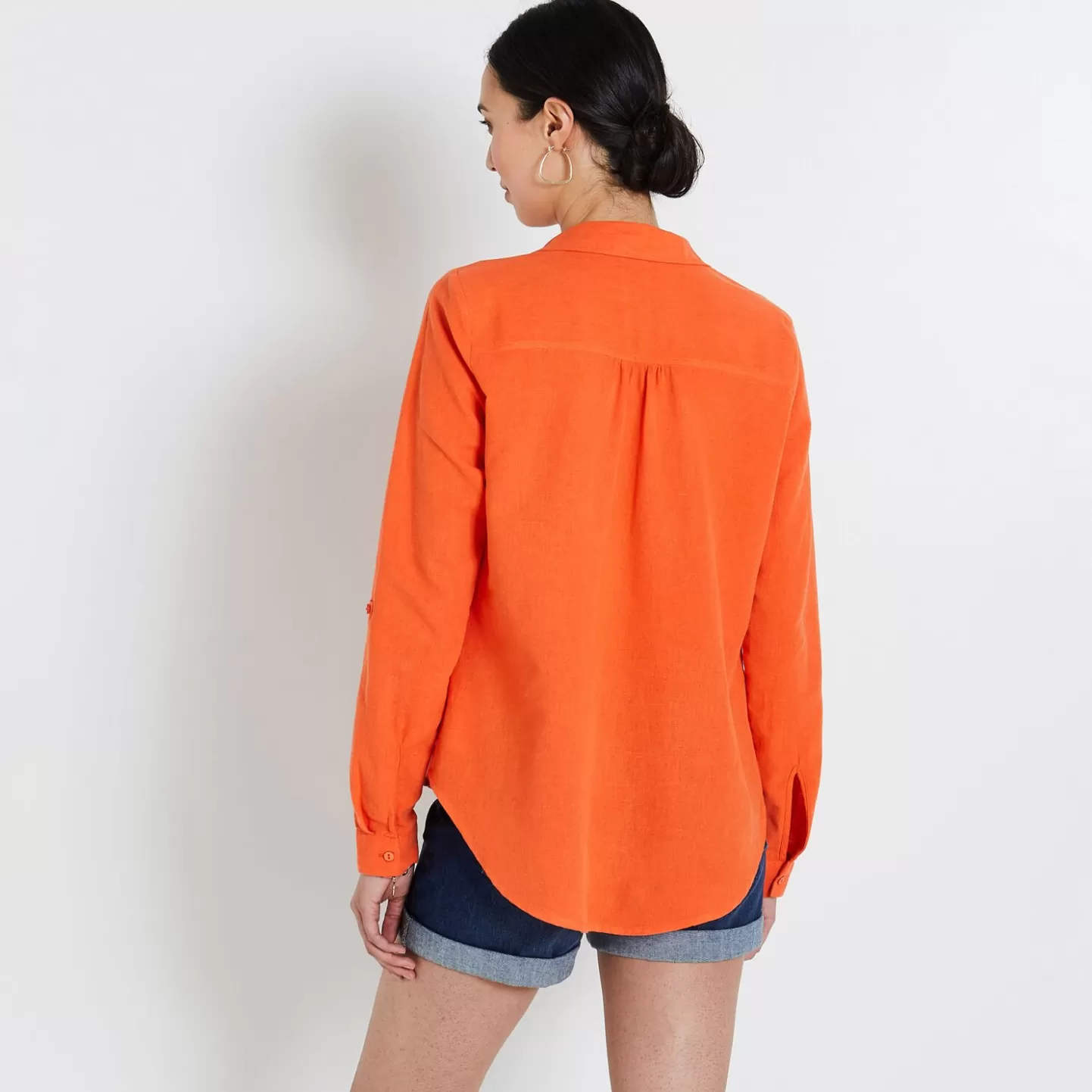 Grain de Malice Blouse En Coton Et Lin Femme- Chemisiers & Blouses