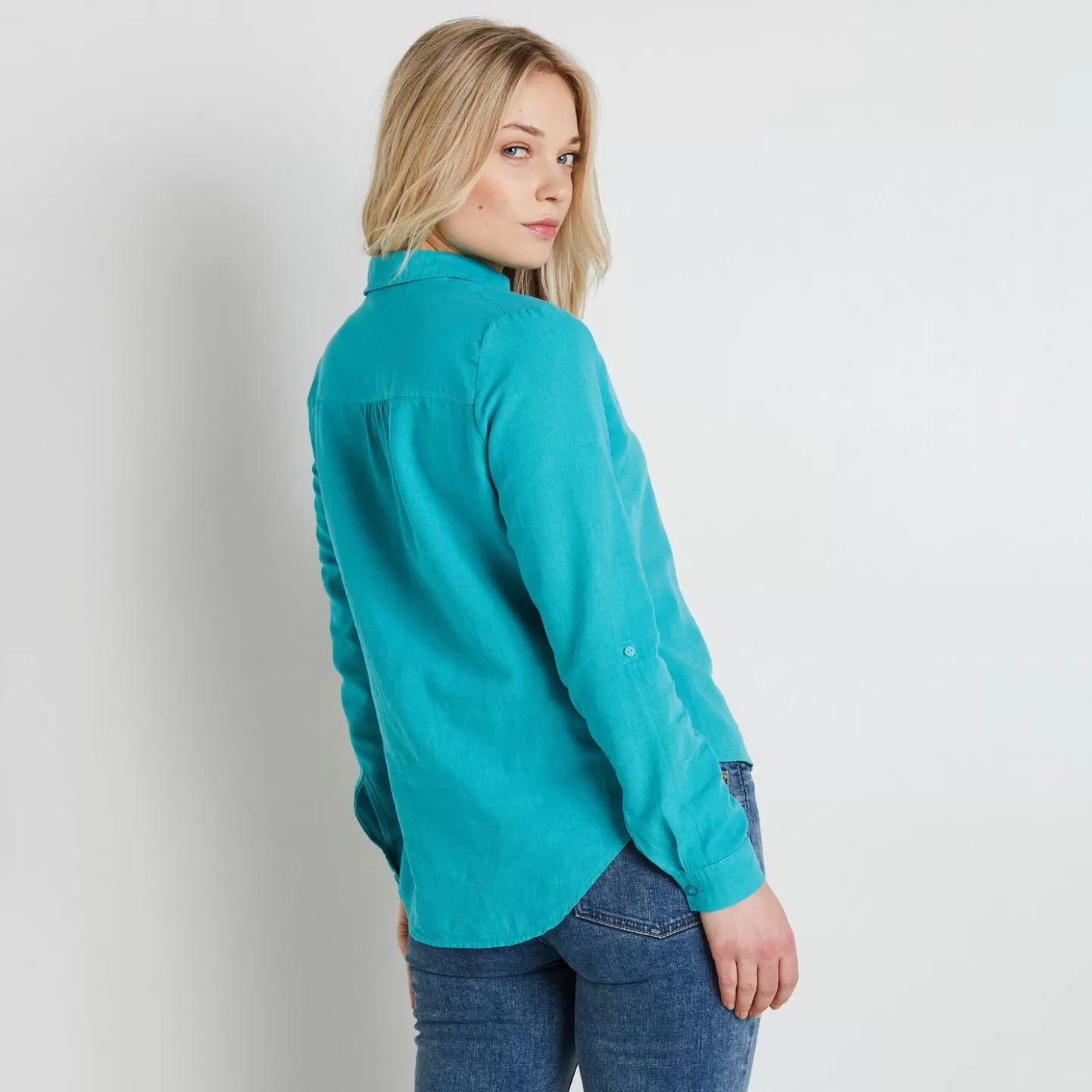 Grain de Malice Blouse En Coton Et Lin Femme- Chemisiers & Blouses