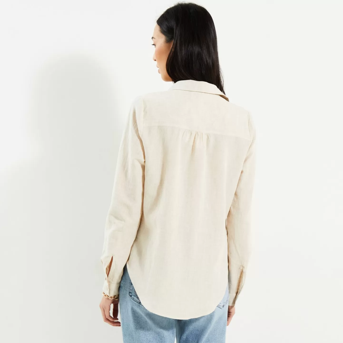 Grain de Malice Blouse En Coton Et Lin Femme- Chemisiers & Blouses