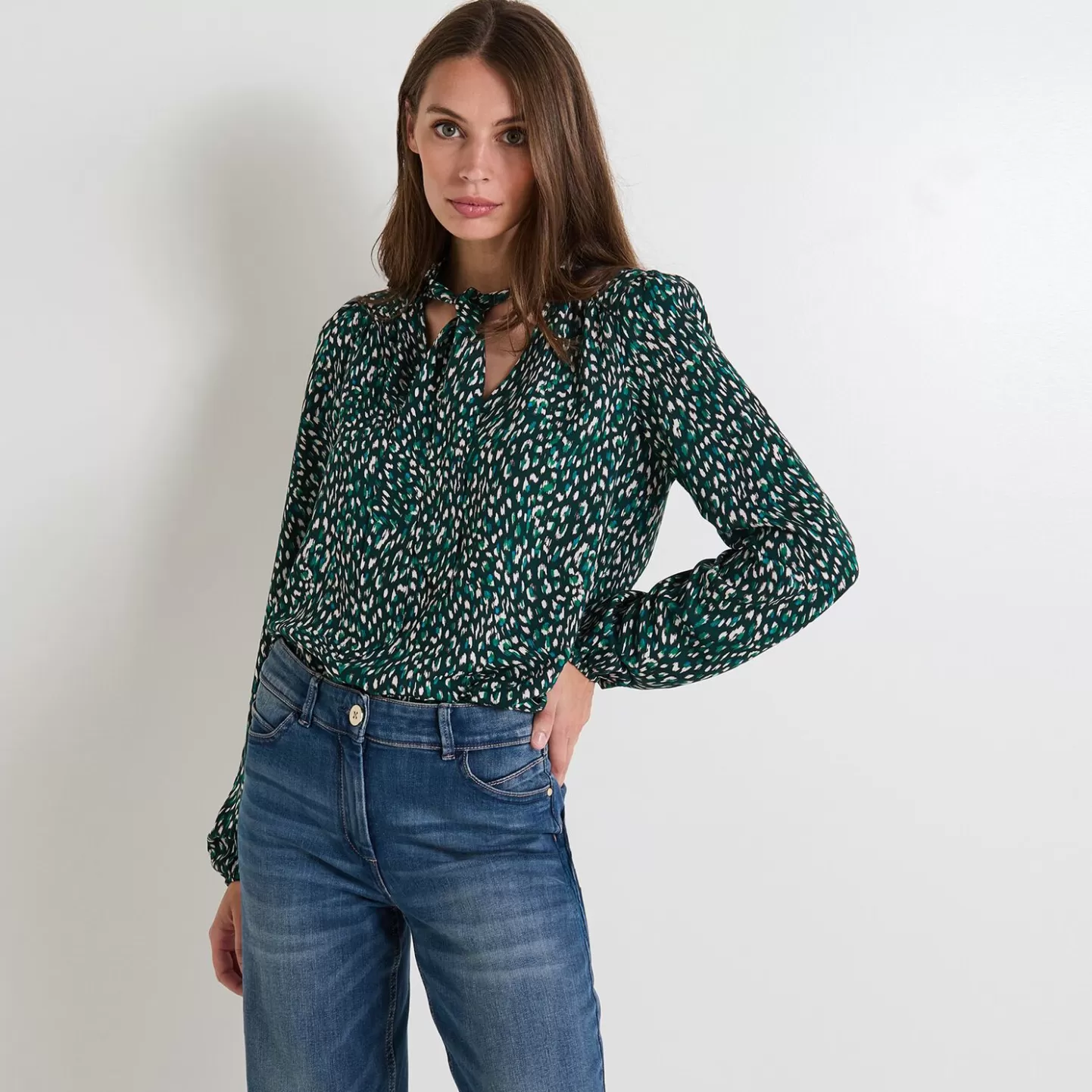 Grain de Malice Blouse Imprimée Femme- Chemisiers & Blouses