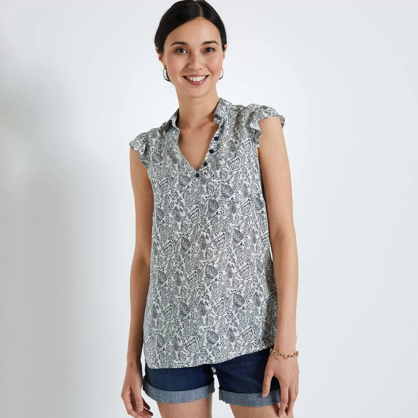 Grain de Malice Blouse Imprimée Femme- Chemisiers & Blouses