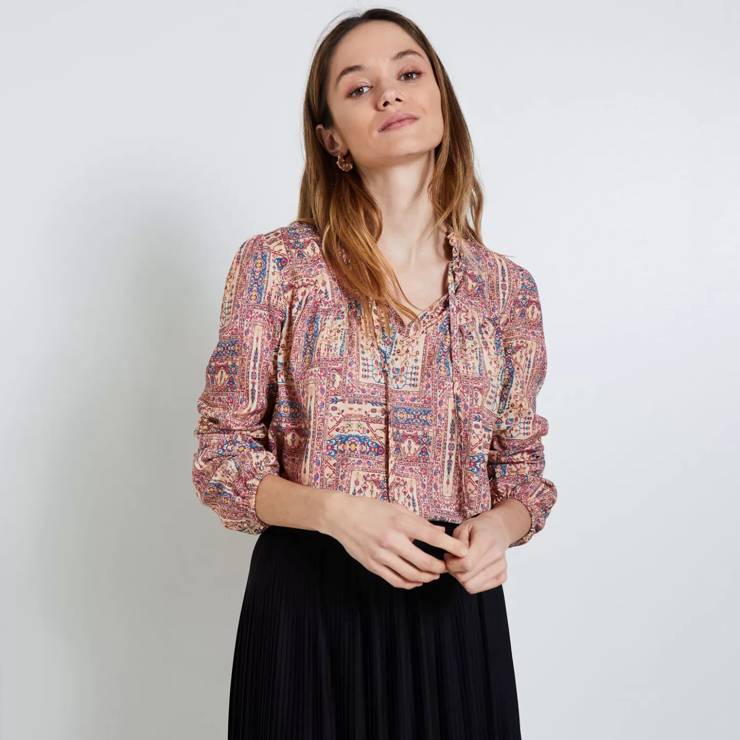 Grain de Malice Blouse Imprimée Femme- Chemisiers & Blouses