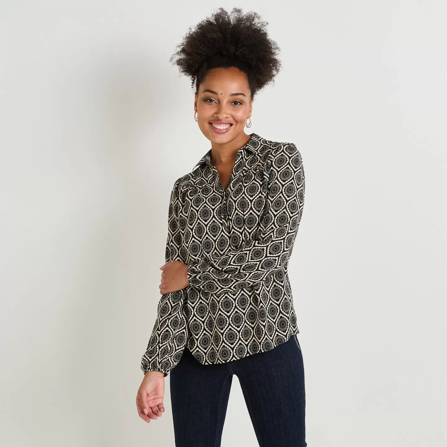 Grain de Malice Blouse Imprimée Femme- Chemisiers & Blouses