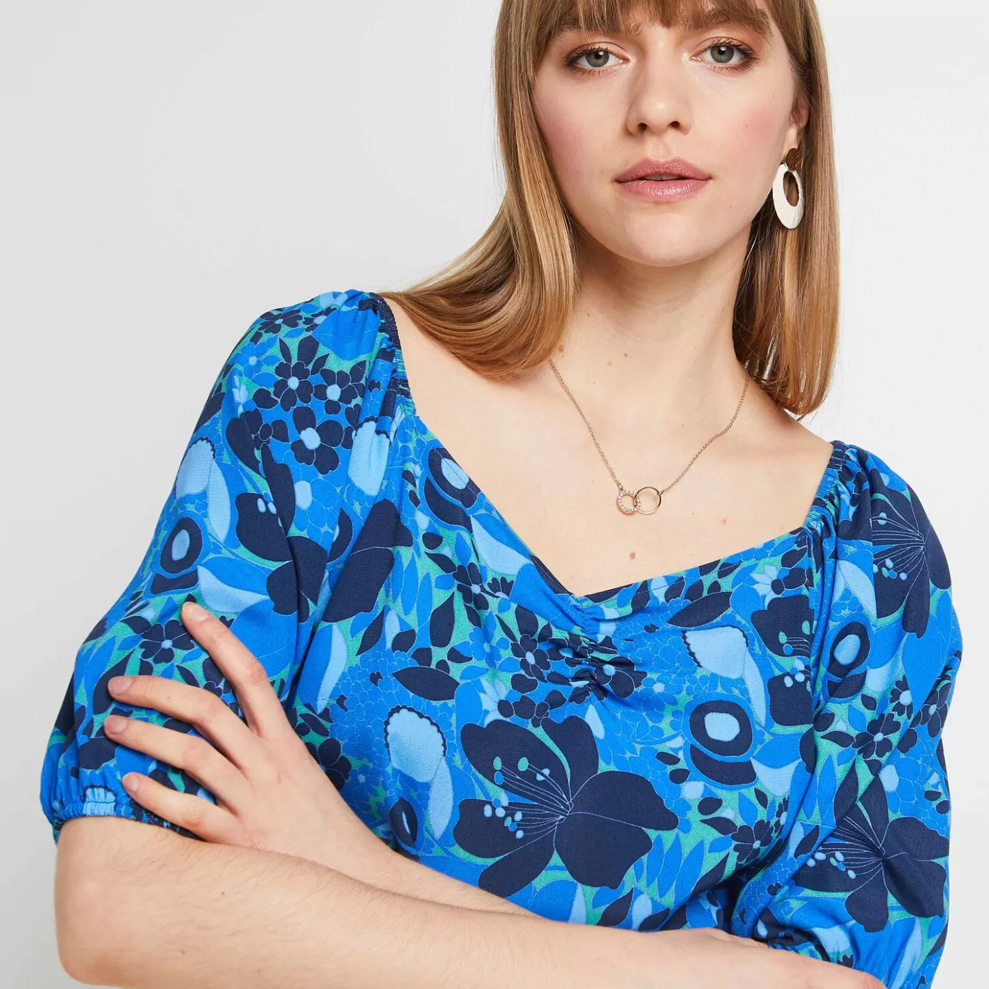 Grain de Malice Blouse Imprimée Femme- Chemisiers & Blouses