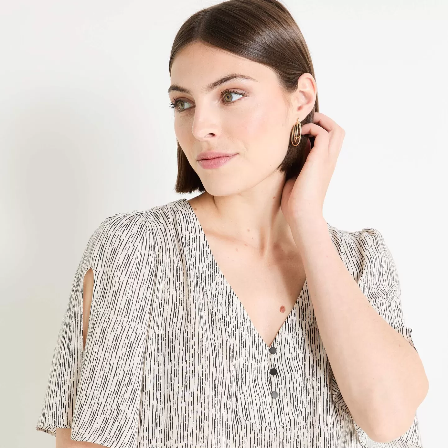 Grain de Malice Blouse Imprimée Femme- Chemisiers & Blouses