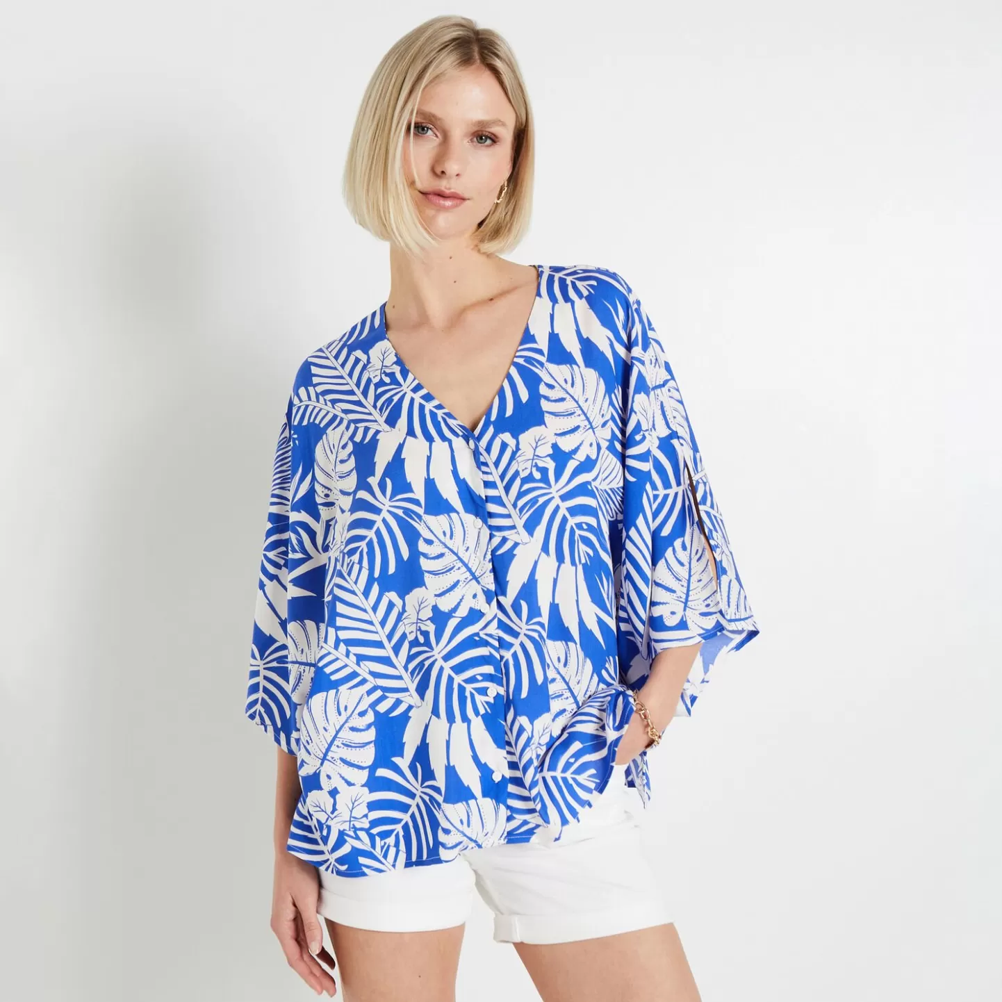 Grain de Malice Blouse Imprimée Femme- Chemisiers & Blouses