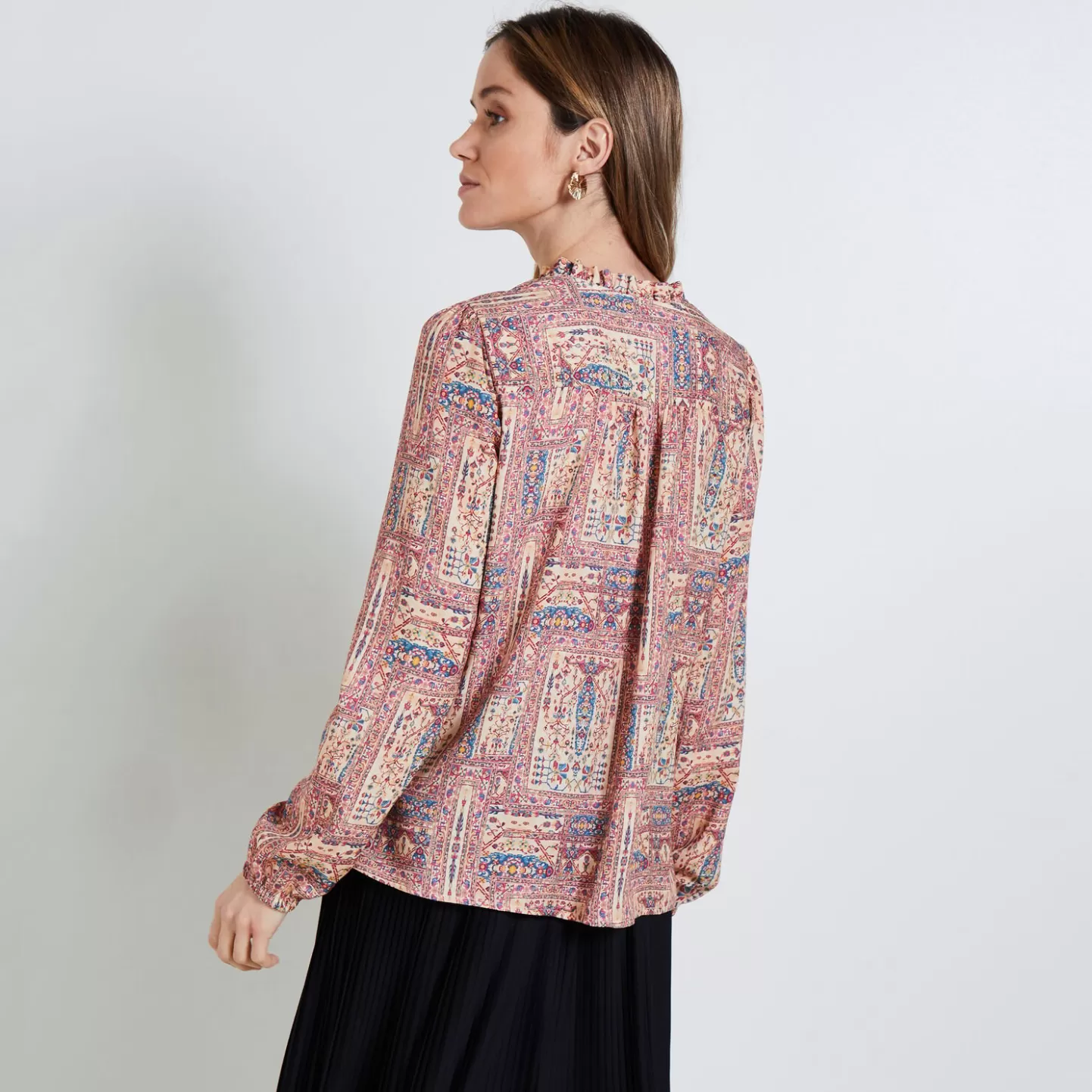 Grain de Malice Blouse Imprimée Femme- Chemisiers & Blouses