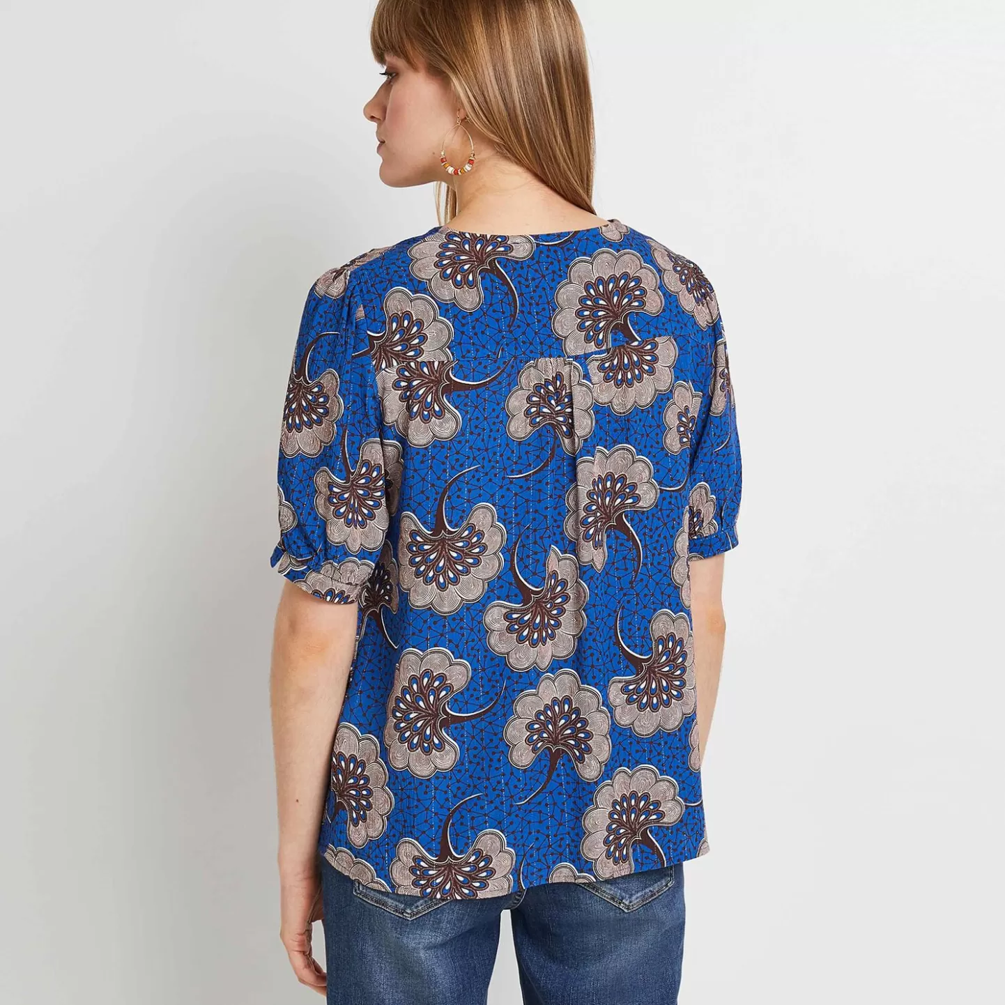 Grain de Malice Blouse Imprimée Femme- Chemisiers & Blouses