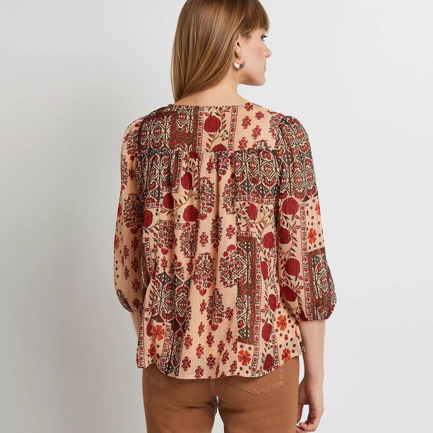 Grain de Malice Blouse Imprimée Femme- Chemisiers & Blouses