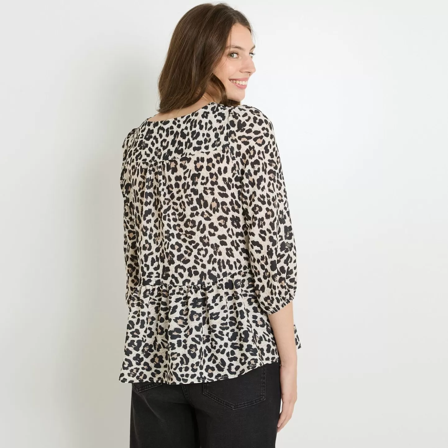 Grain de Malice Blouse Léopard Femme- Chemisiers & Blouses