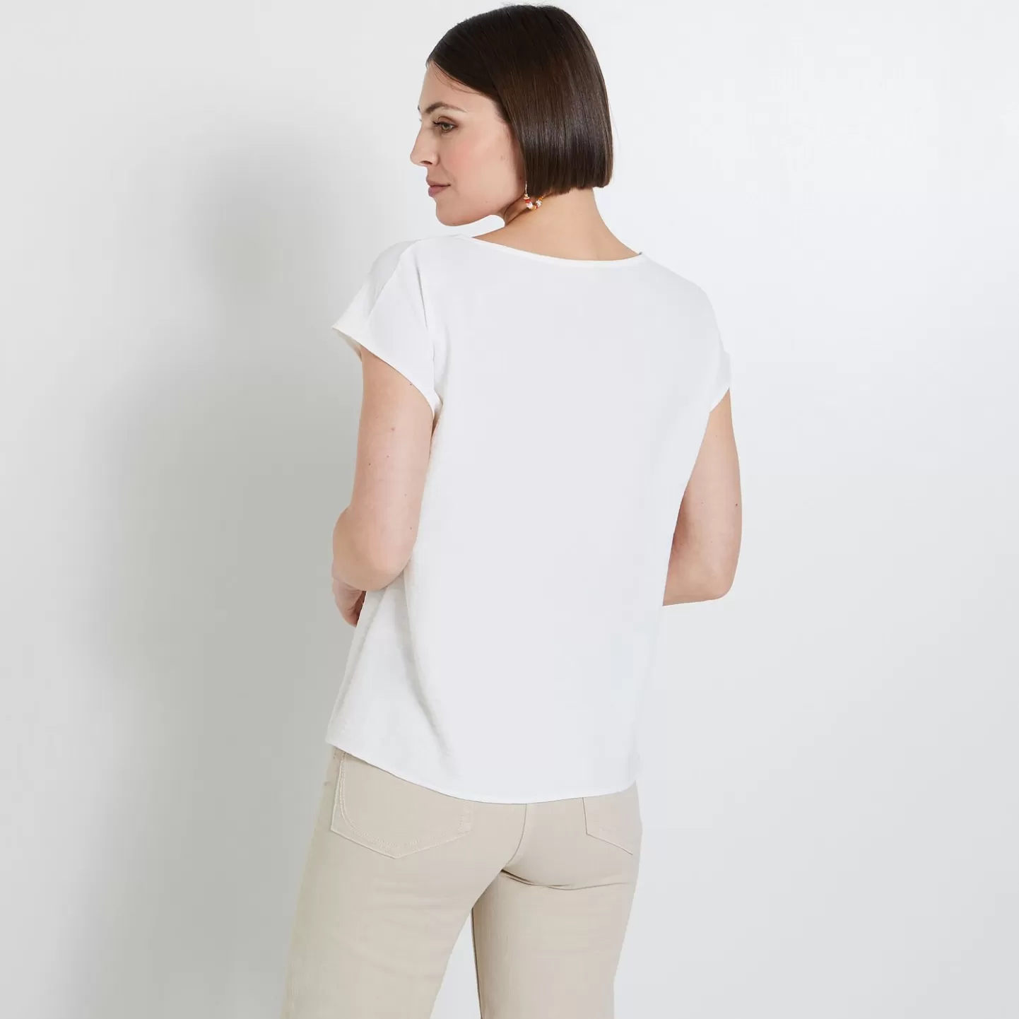 Grain de Malice Blouse Manches Courtes Femme- Chemisiers & Blouses