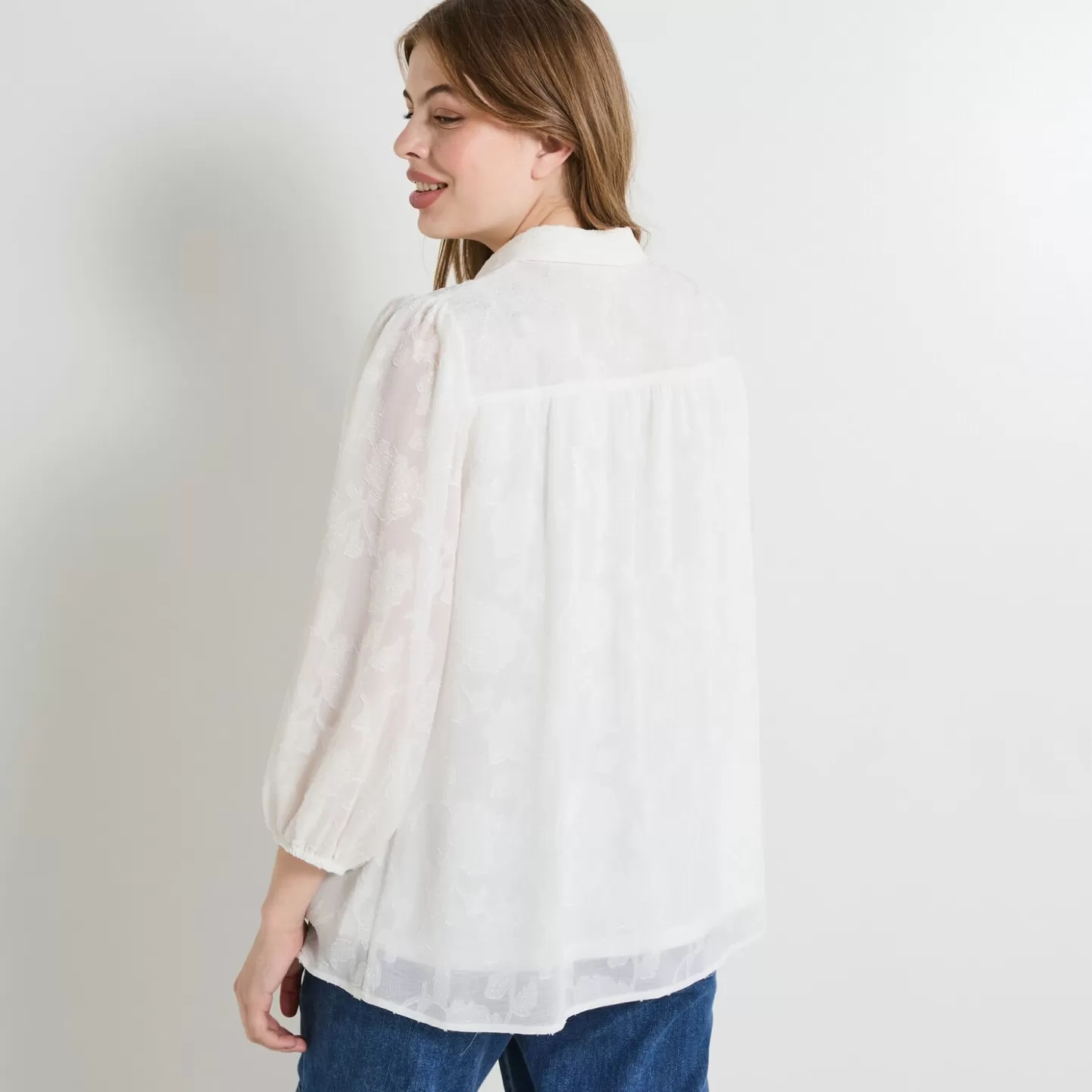 Grain de Malice Blouse Manches Longues Femme- Chemisiers & Blouses