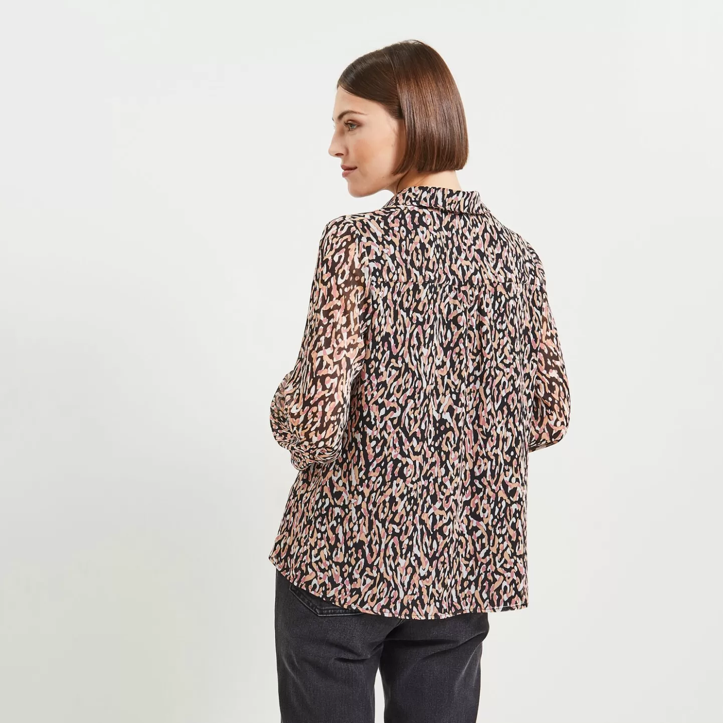 Grain de Malice Blouse Voile Imprimée Femme- Chemisiers & Blouses