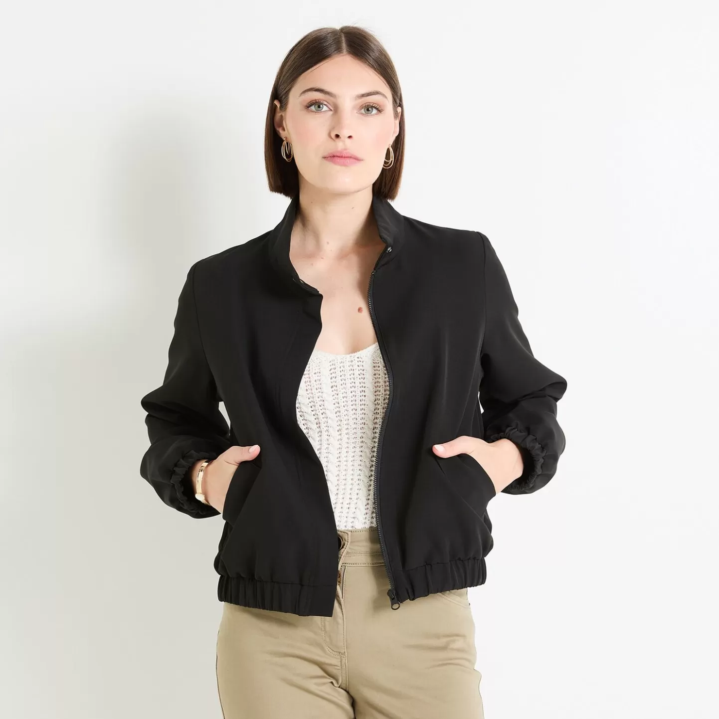 Grain de Malice Blouson Manches Longues Femme- Vestes & Blousons