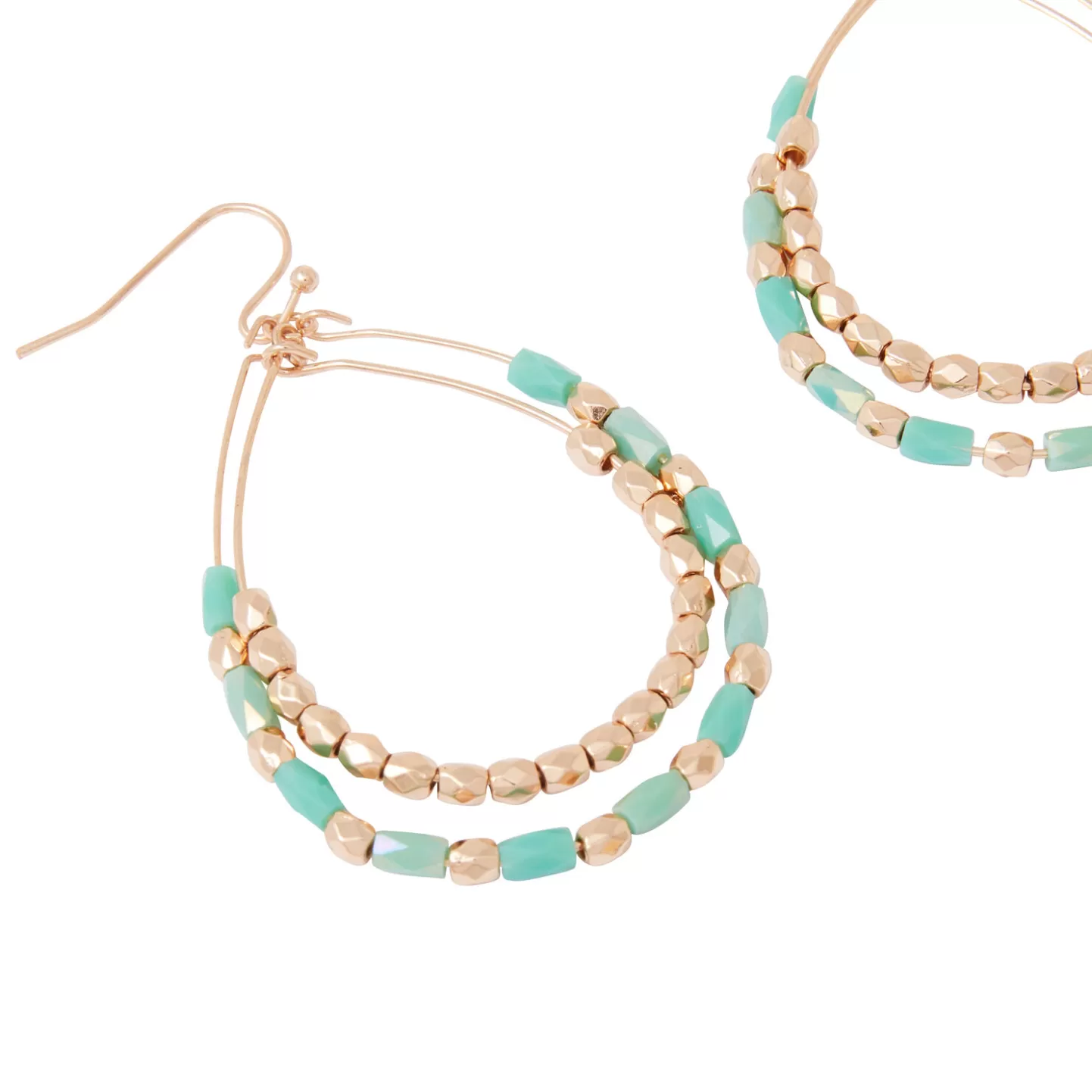 Grain de Malice Boucles D'oreilles Double Goutte Perles- Bijoux