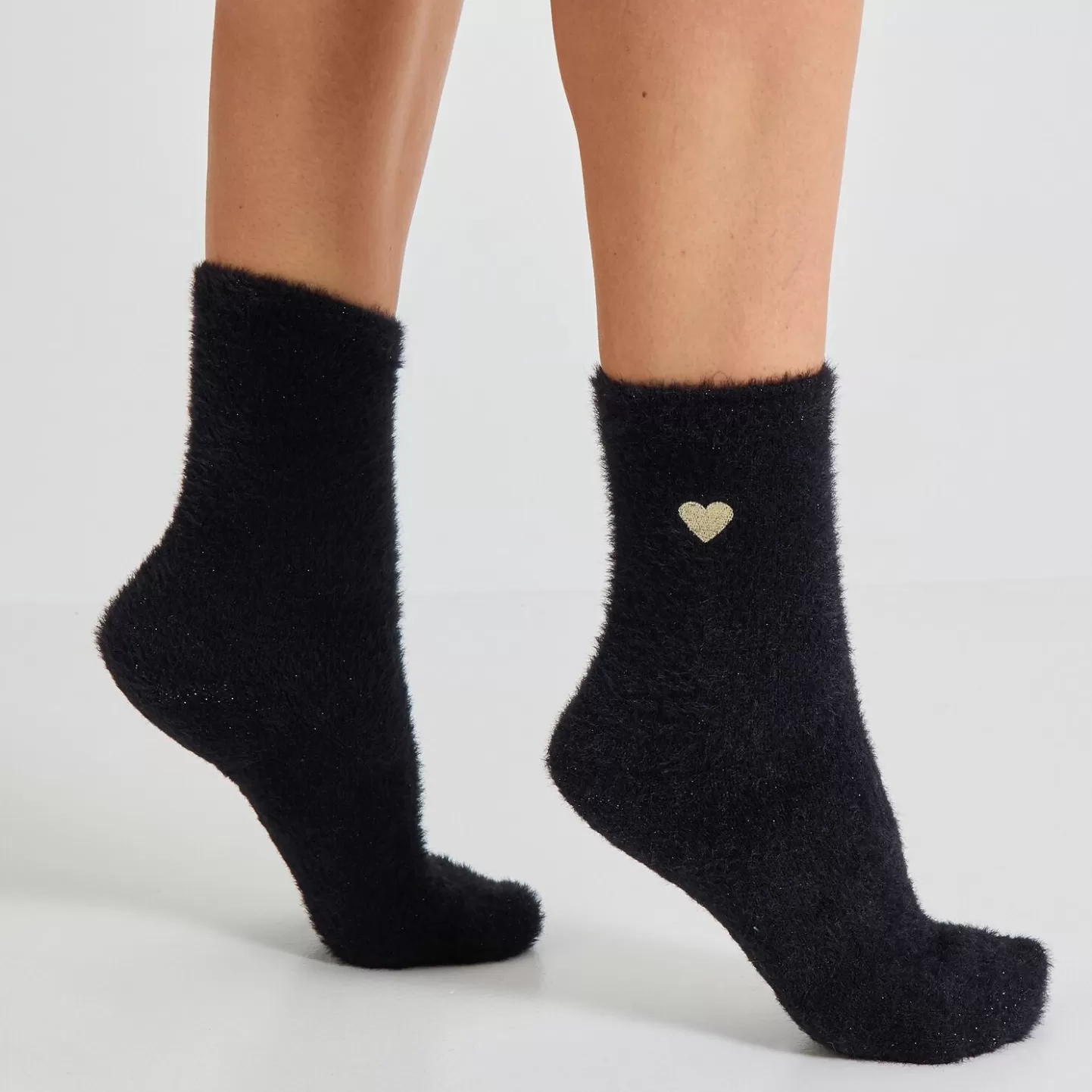 Grain de Malice Chaussettes Flufy Femme Lot De 2 Paires- Collants & Chaussettes