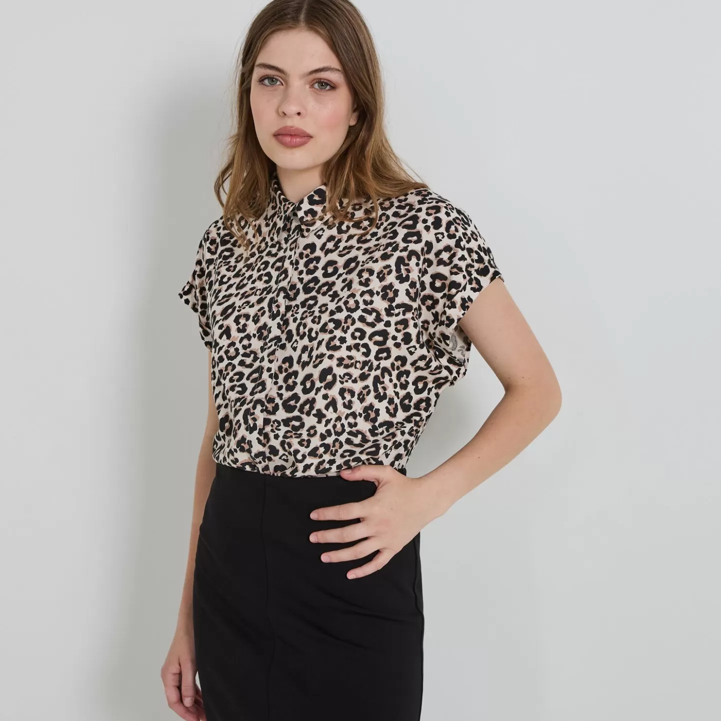 Grain de Malice Chemisier Manches Courtes Femme- Chemisiers & Blouses