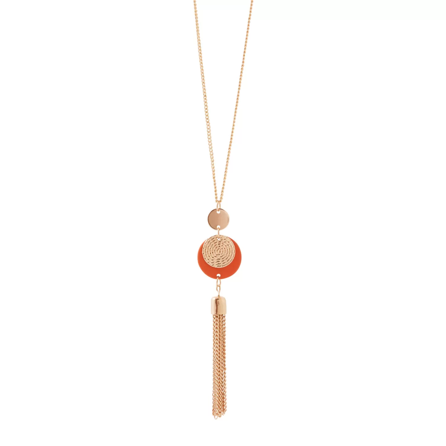 Grain de Malice Collier Avec Disque Et Pompon- Bijoux