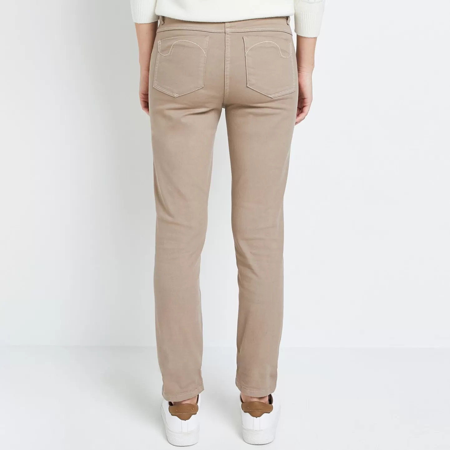 Grain de Malice Denim Couleur Taille Haute FIGARI Femme- Jeans