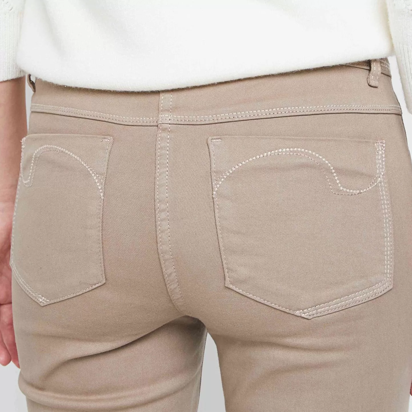 Grain de Malice Denim Couleur Taille Haute FIGARI Femme- Jeans