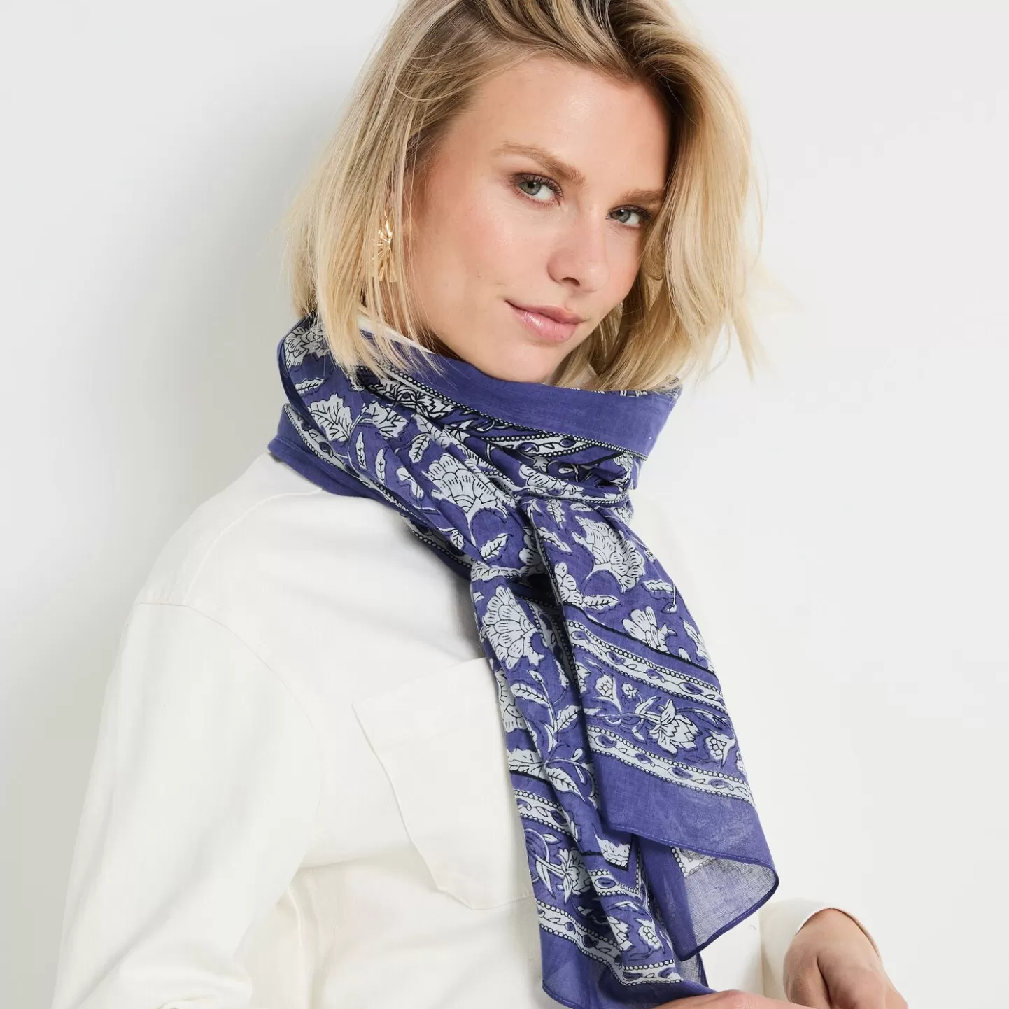 Grain de Malice Etole Imprimée Femme- Foulards & Étoles