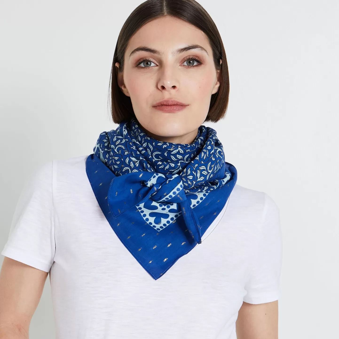 Grain de Malice Foulard Carré Imprimé Femme- Foulards & Étoles