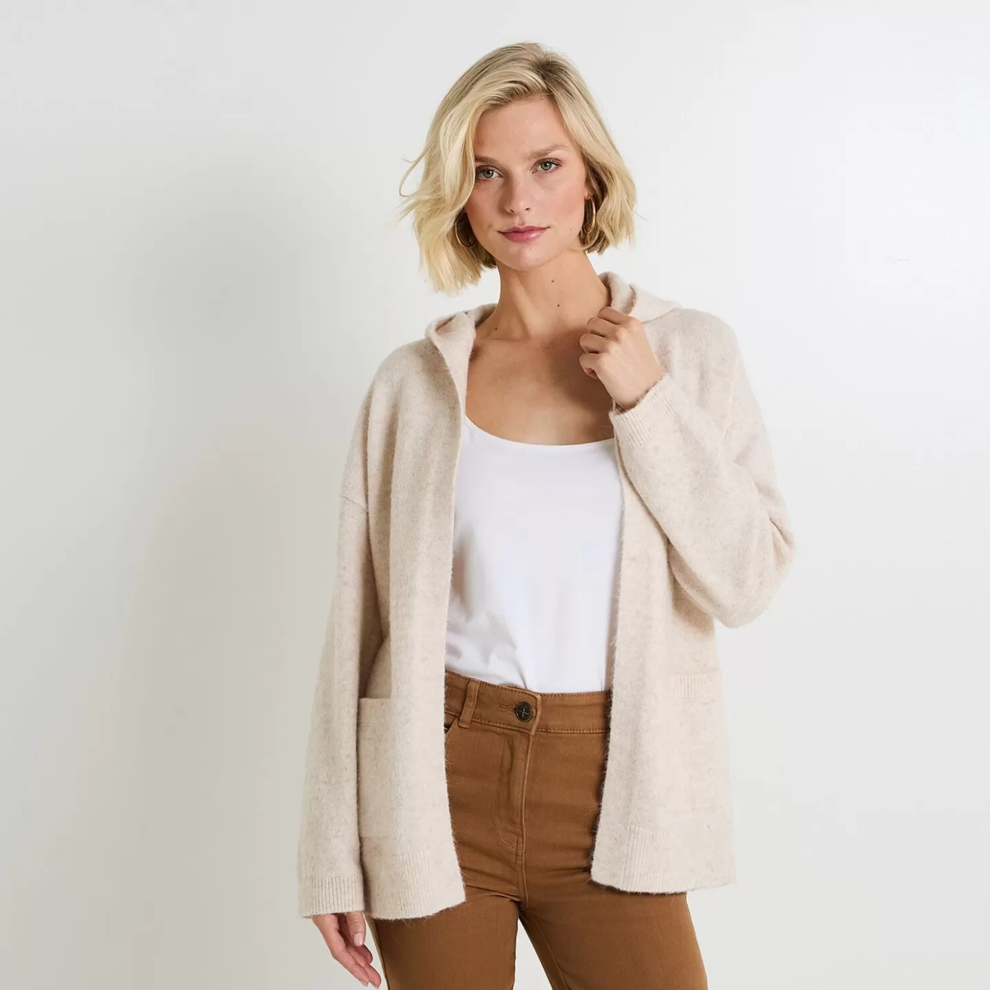 Grain de Malice Gilet à Capuche Femme- Gilets | Pulls & Sweats