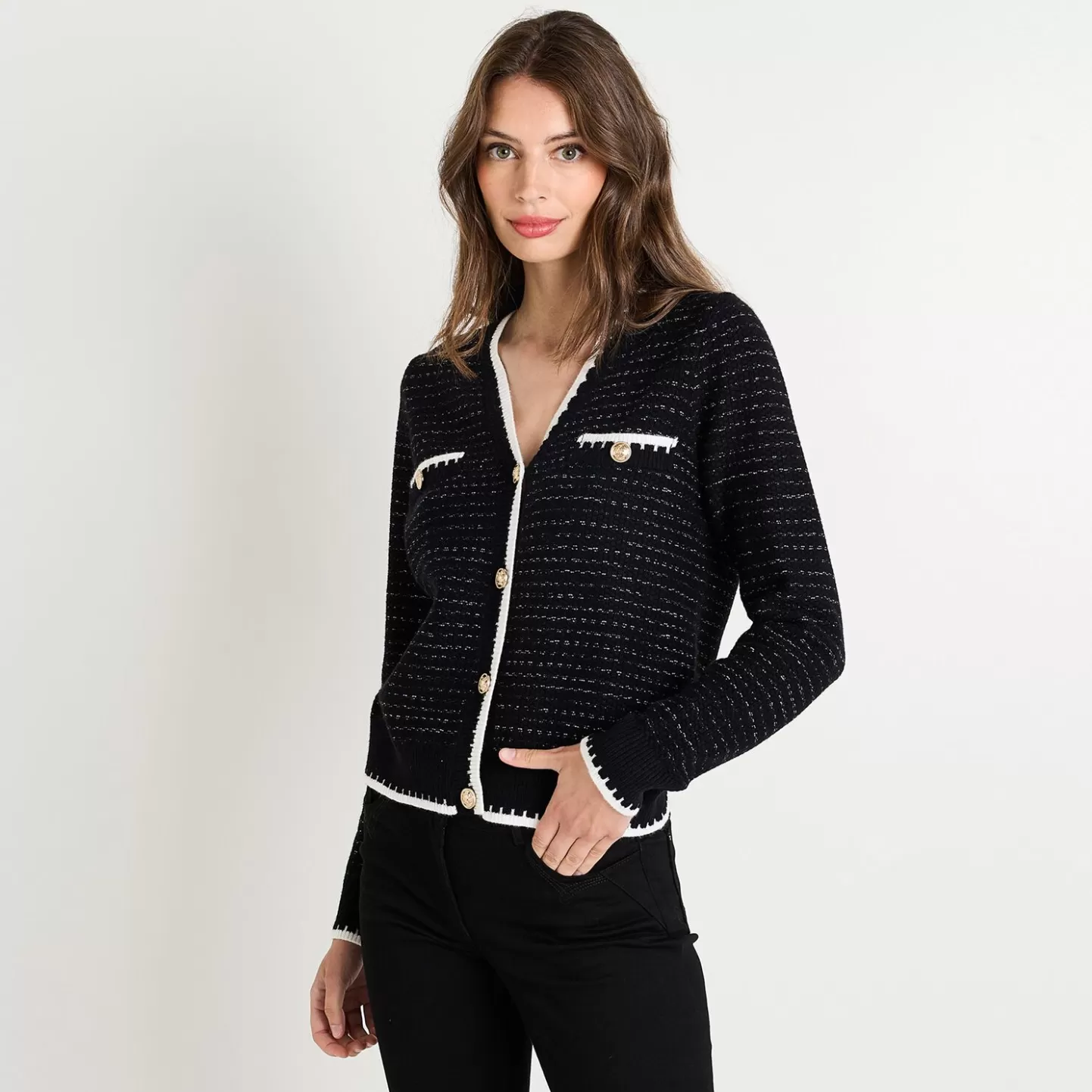 Grain de Malice Gilet Boutonné Femme- Gilets | Pulls & Sweats