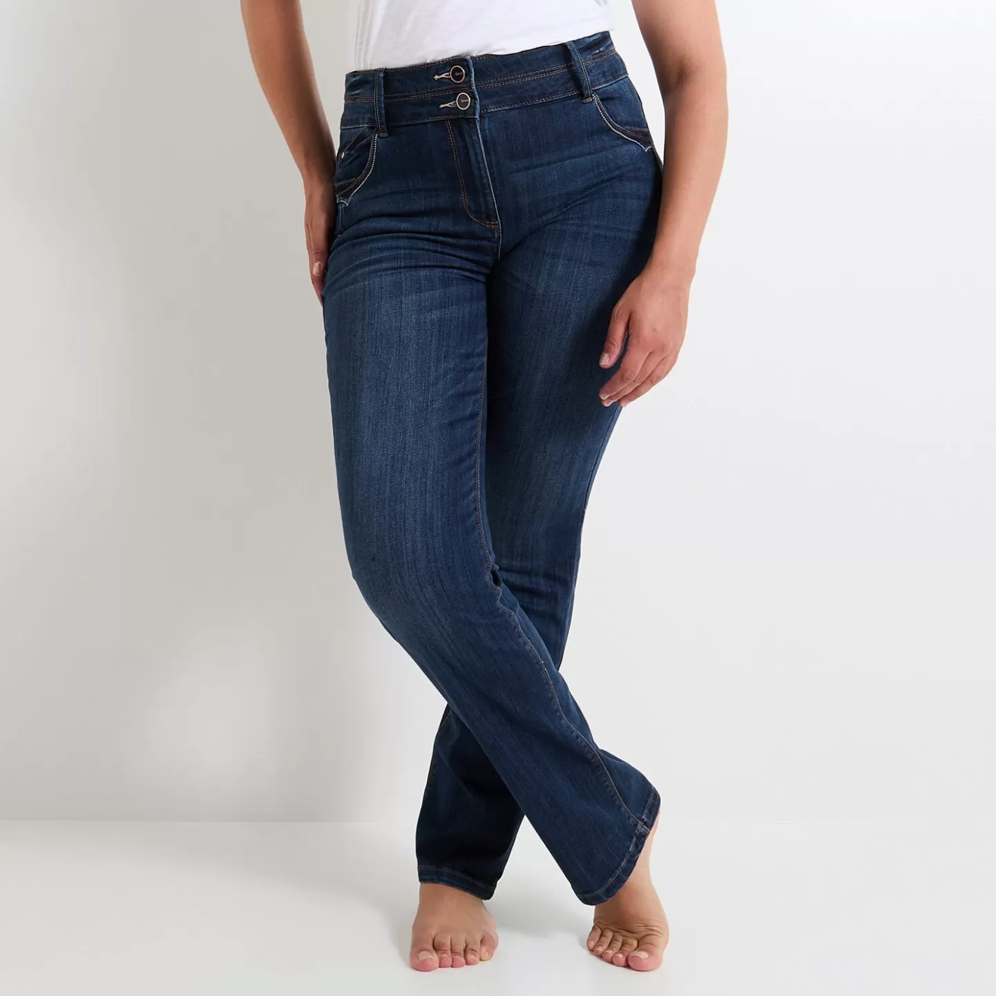 Grain de Malice Jean Droit Taille Haute ROME Femme- Jeans Droits | Jeans