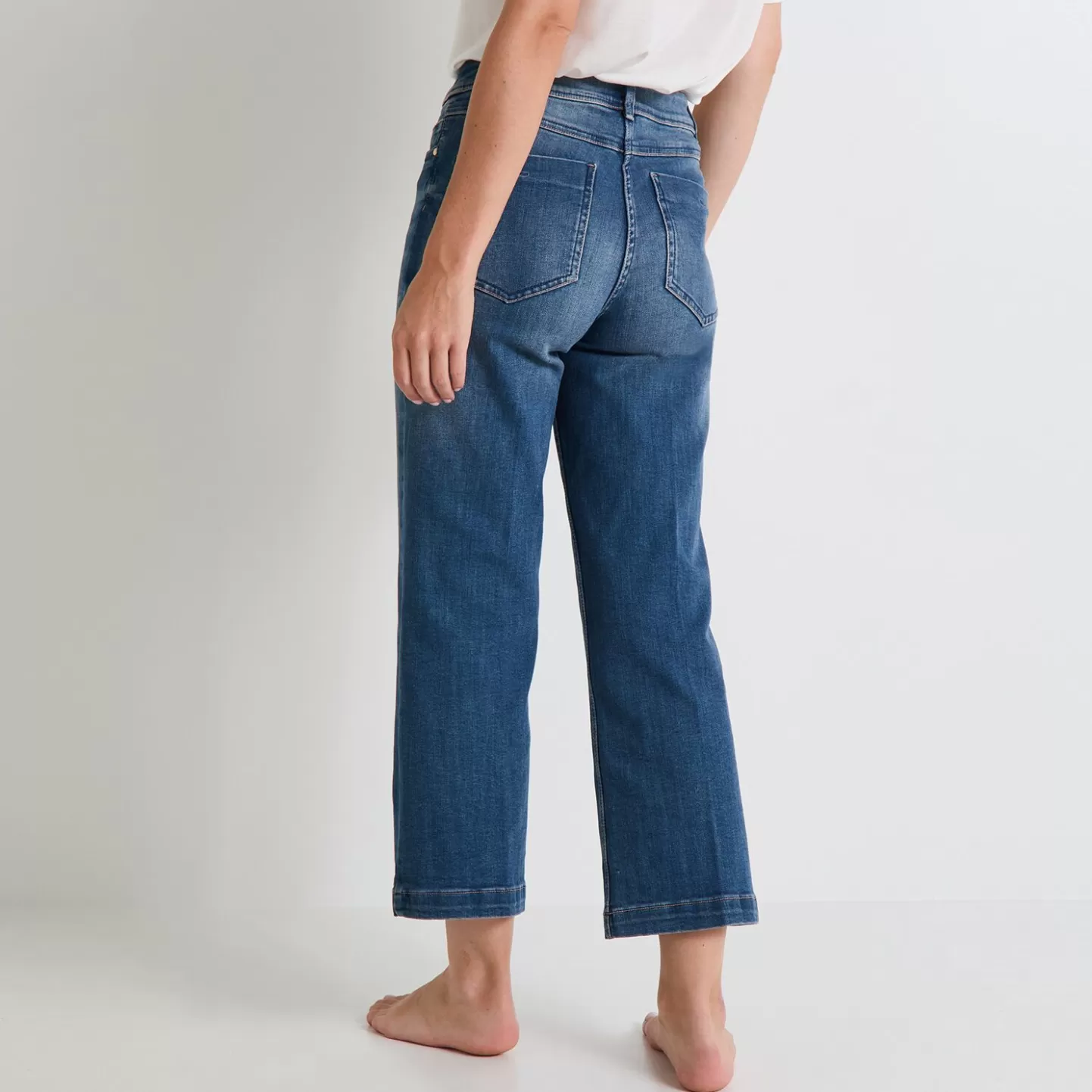 Grain de Malice Jean Flare KANSAS Femme- Jeans Taille Haute | Jeans Flare