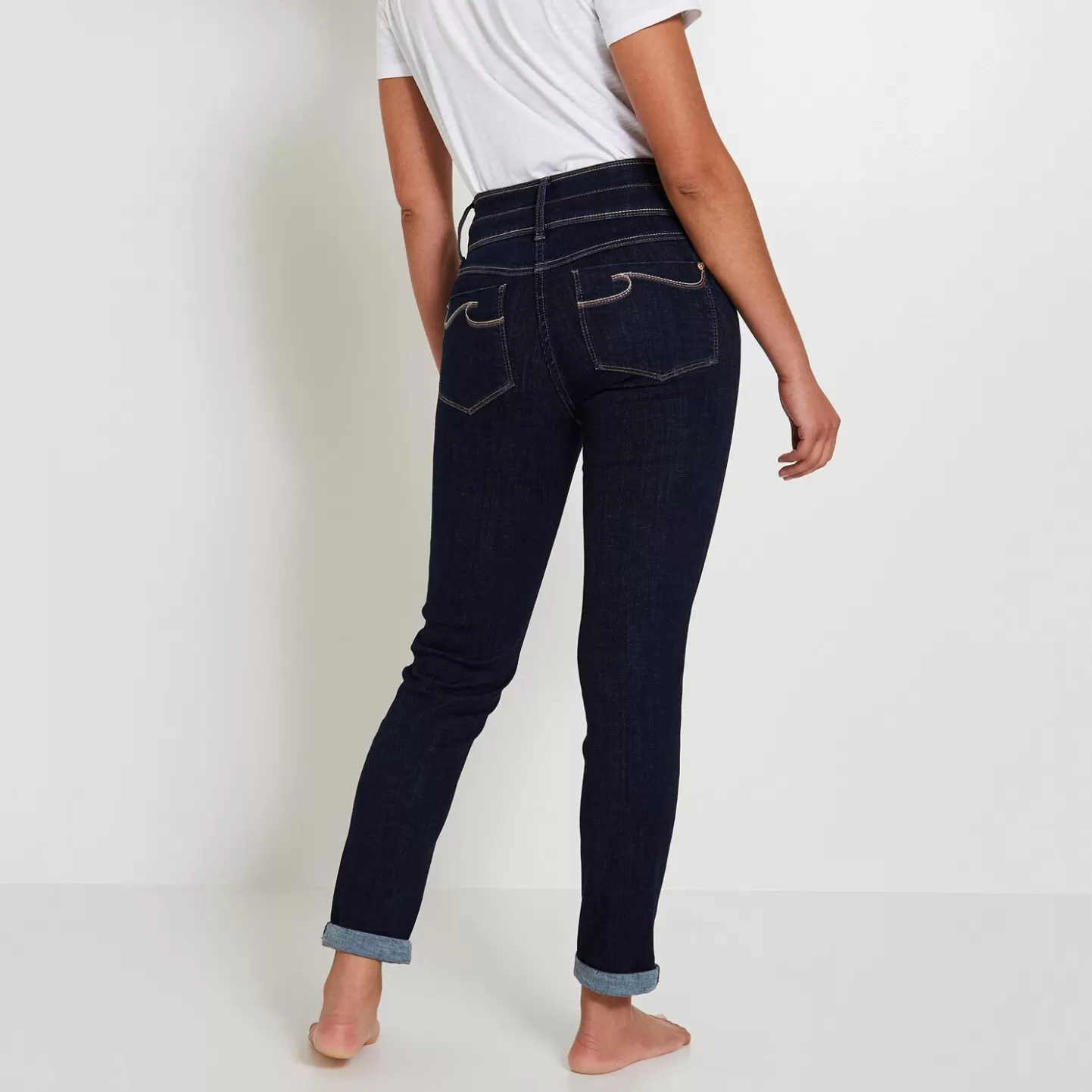 Grain de Malice Jean Raccourci Taille Haute HANOI Femme- Jeans Raccourcis | Jeans Taille Haute