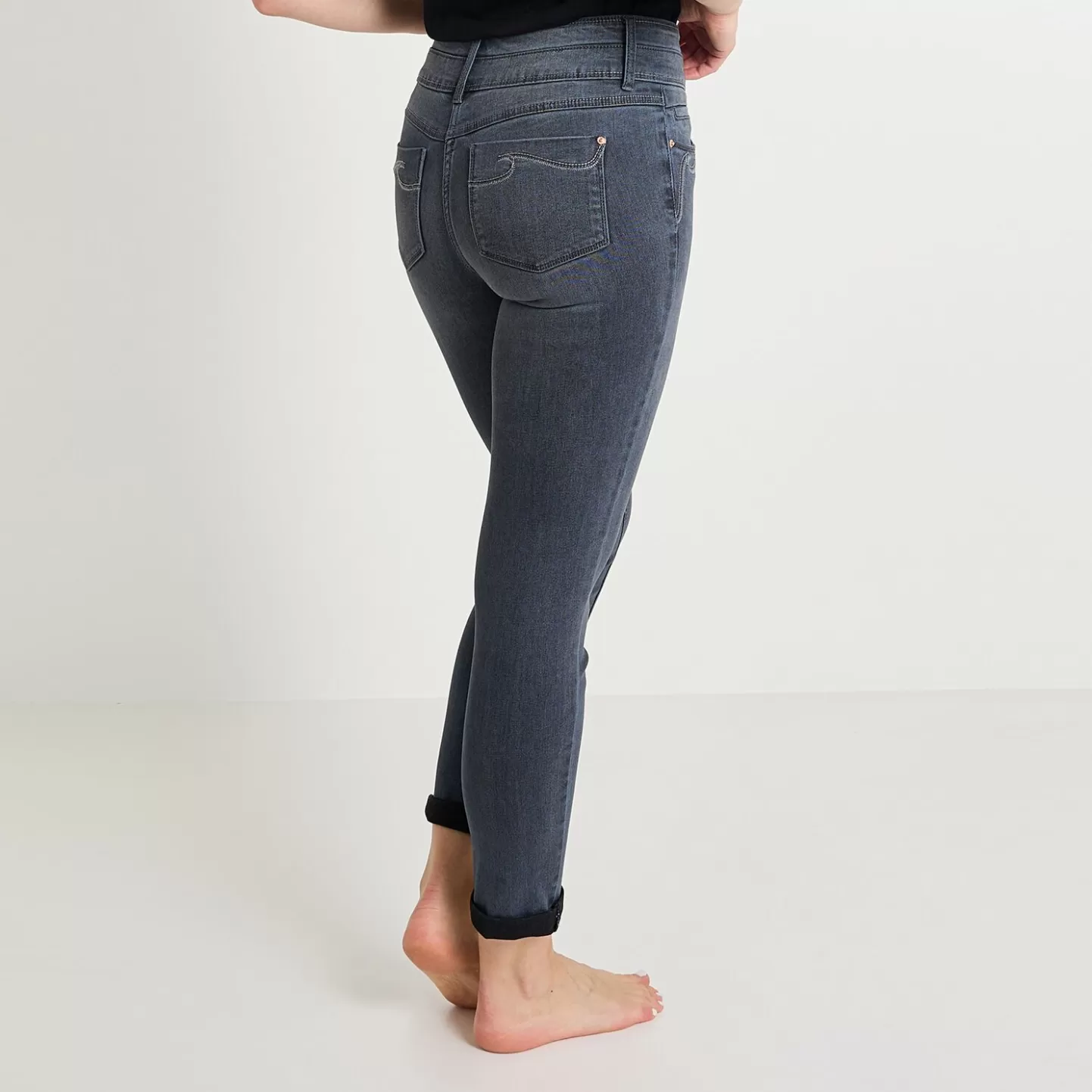 Grain de Malice Jean Raccourci Taille Haute HANOI Femme- Jeans Raccourcis | Jeans Taille Haute