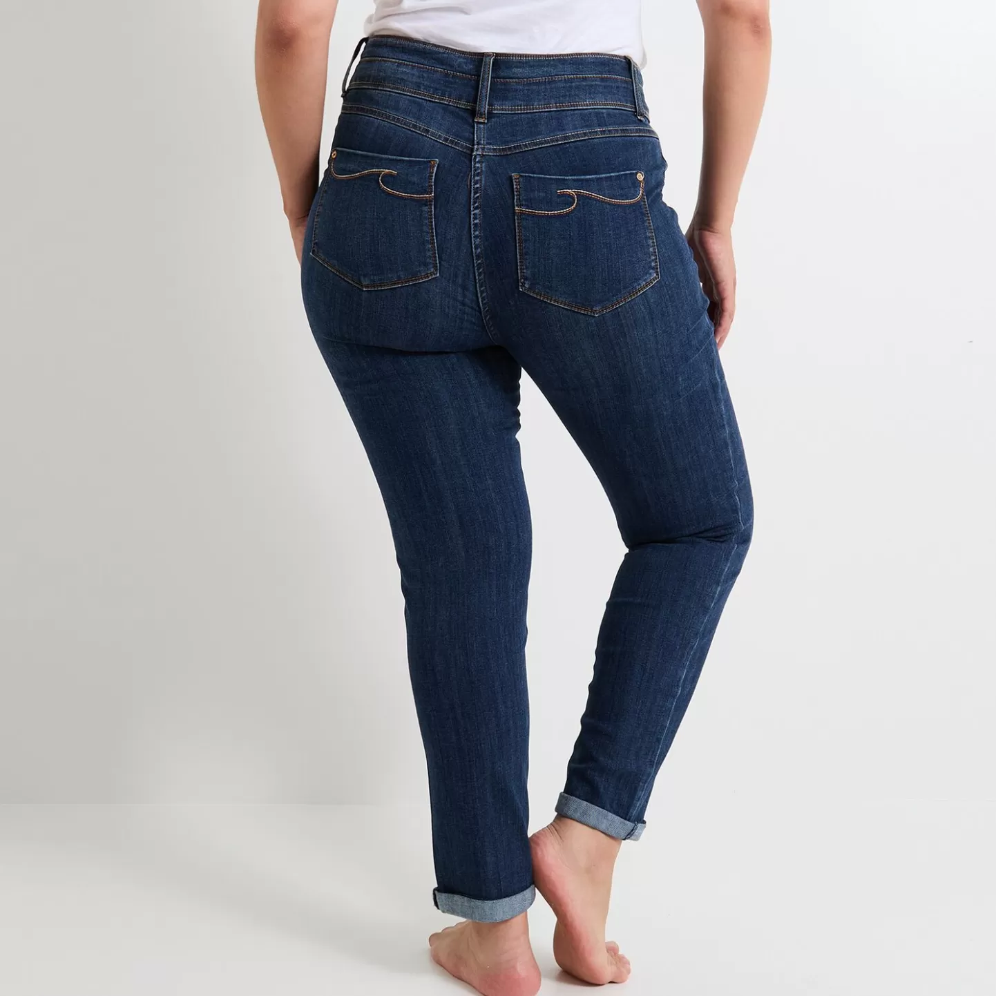 Grain de Malice Jean Raccourci Taille Haute HANOI Femme- Jeans Raccourcis | Jeans Taille Haute