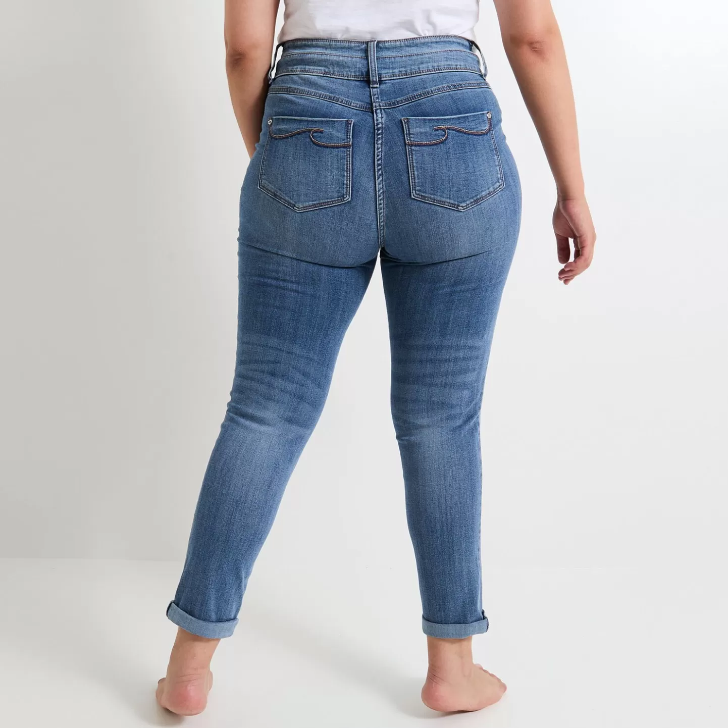 Grain de Malice Jean Raccourci Taille Haute HANOI Femme- Jeans Raccourcis | Jeans