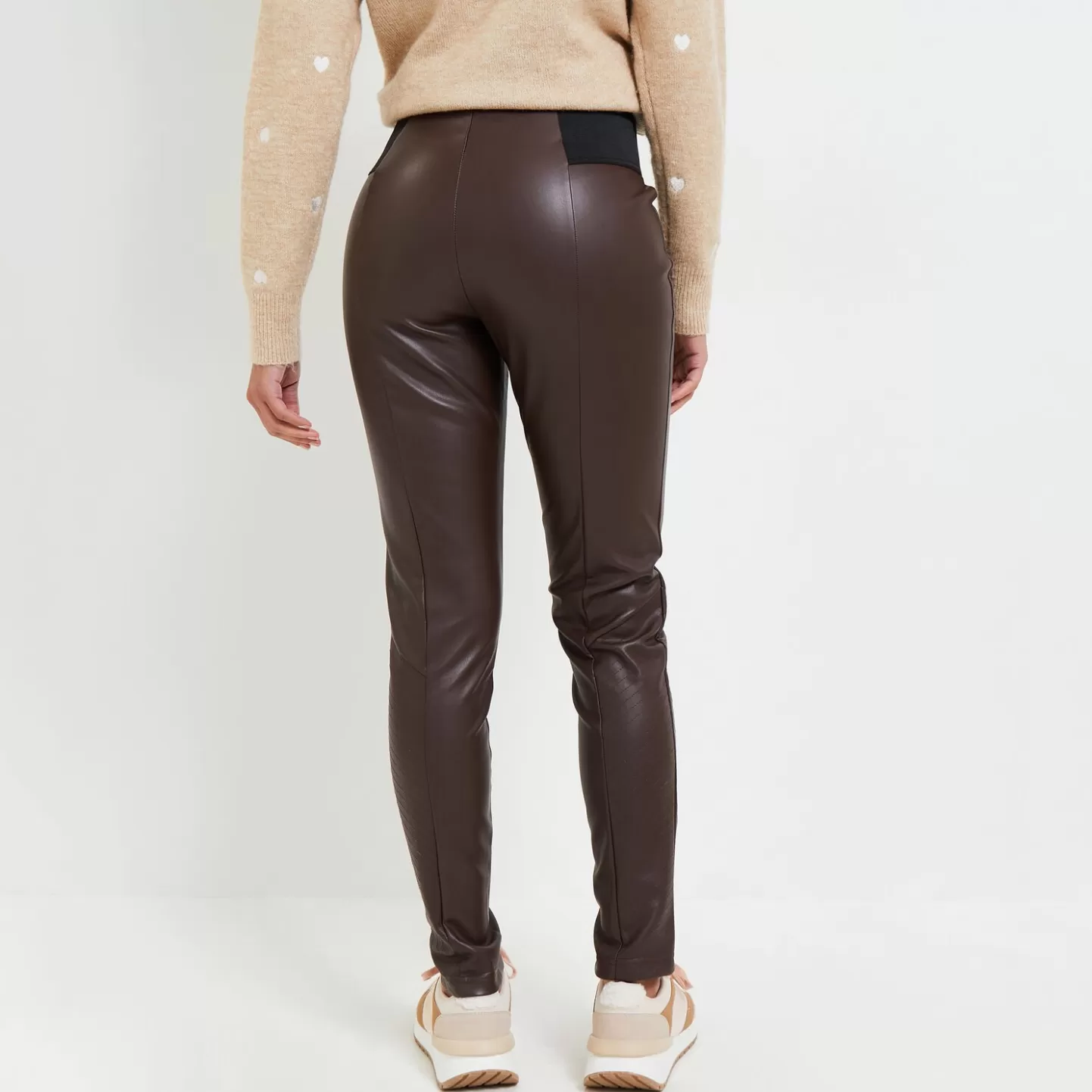 Grain de Malice Legging Simili Femme- Pantalons