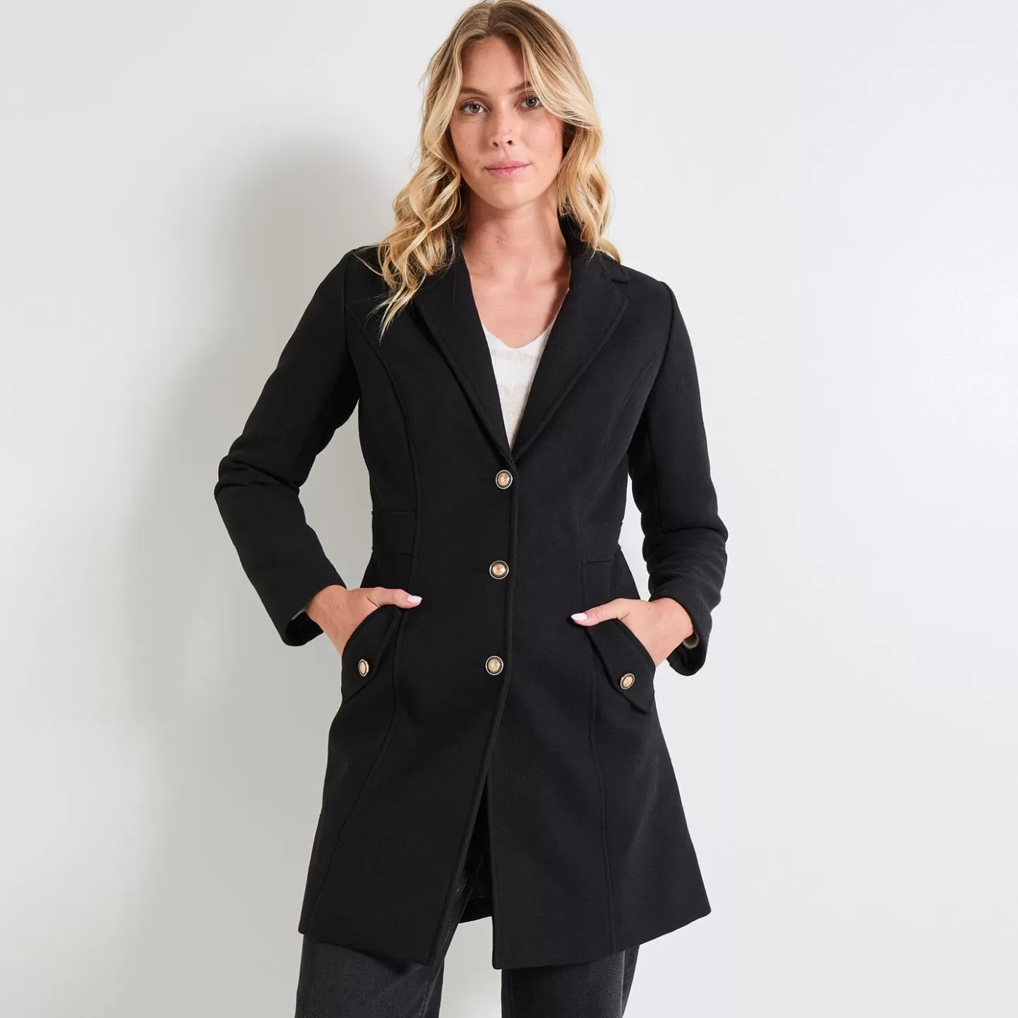 Grain de Malice Manteau Boutonné Femme- Manteaux