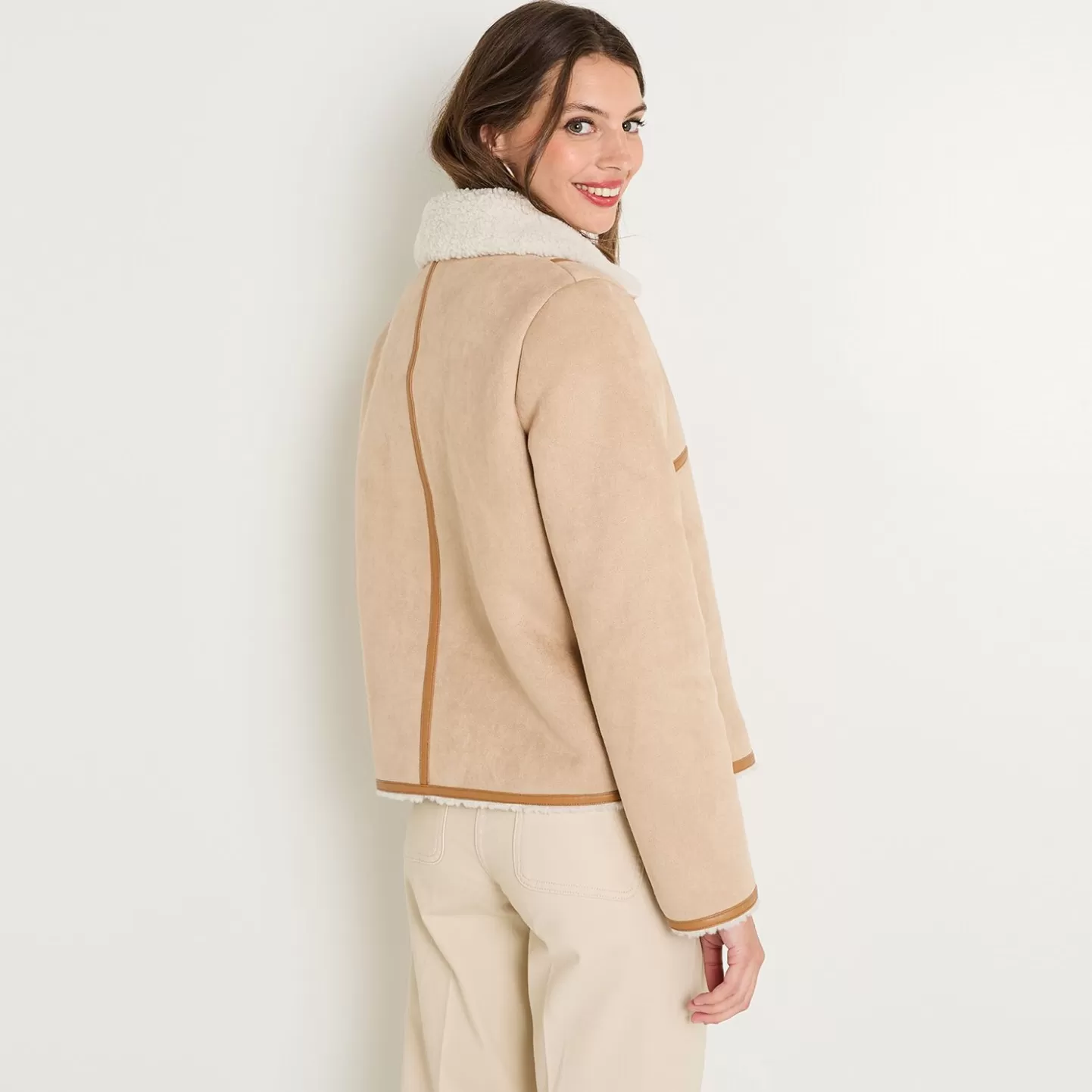 Grain de Malice Manteau Col Montant Femme- Manteaux