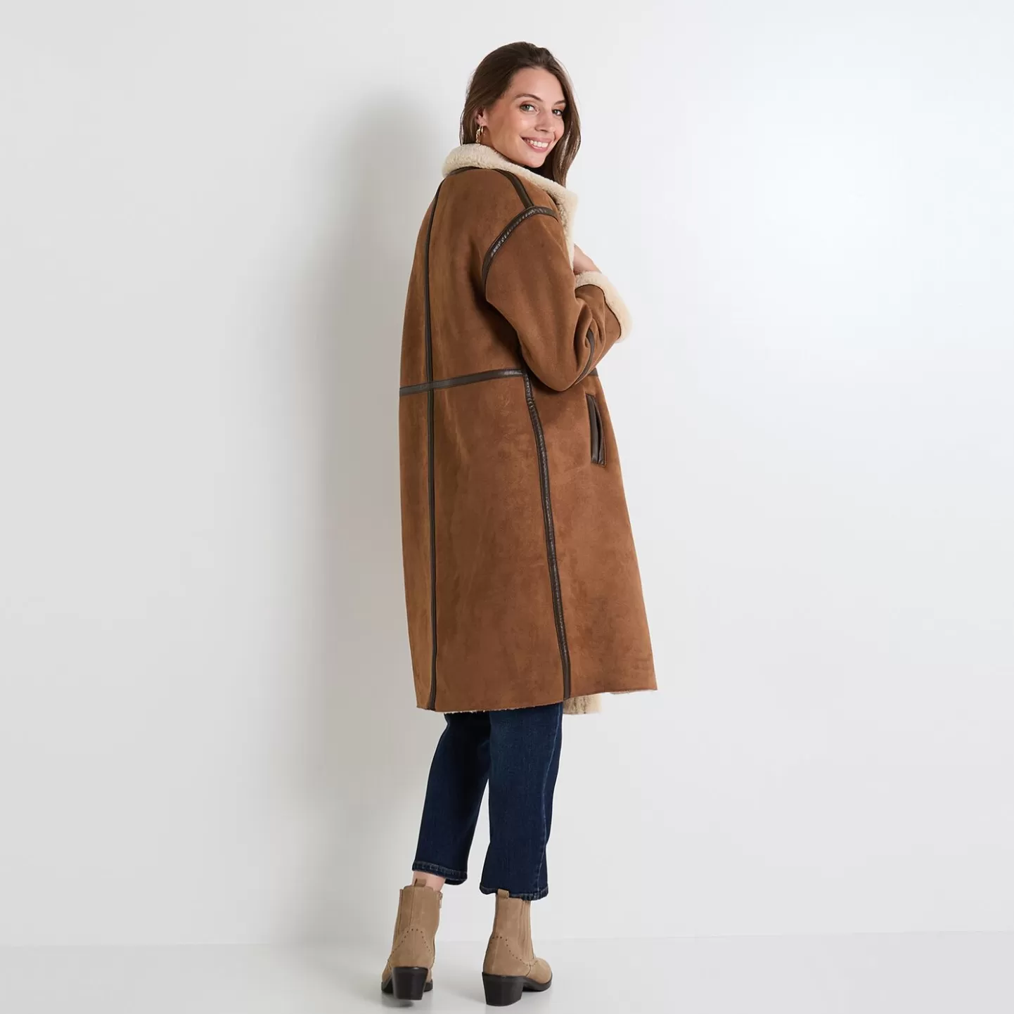 Grain de Malice Manteau Col Montant Femme- Manteaux