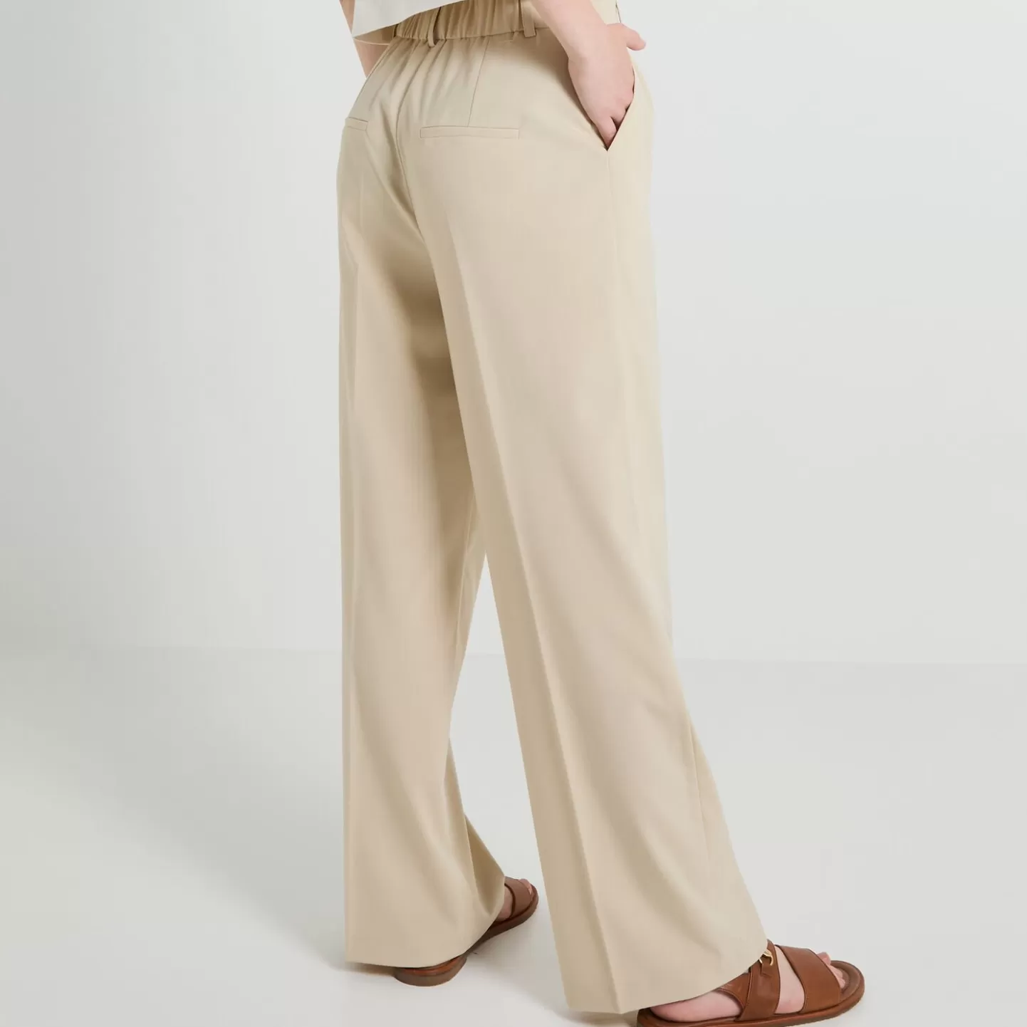 Grain de Malice Pantalon à Pince Large Femme- Pantalons