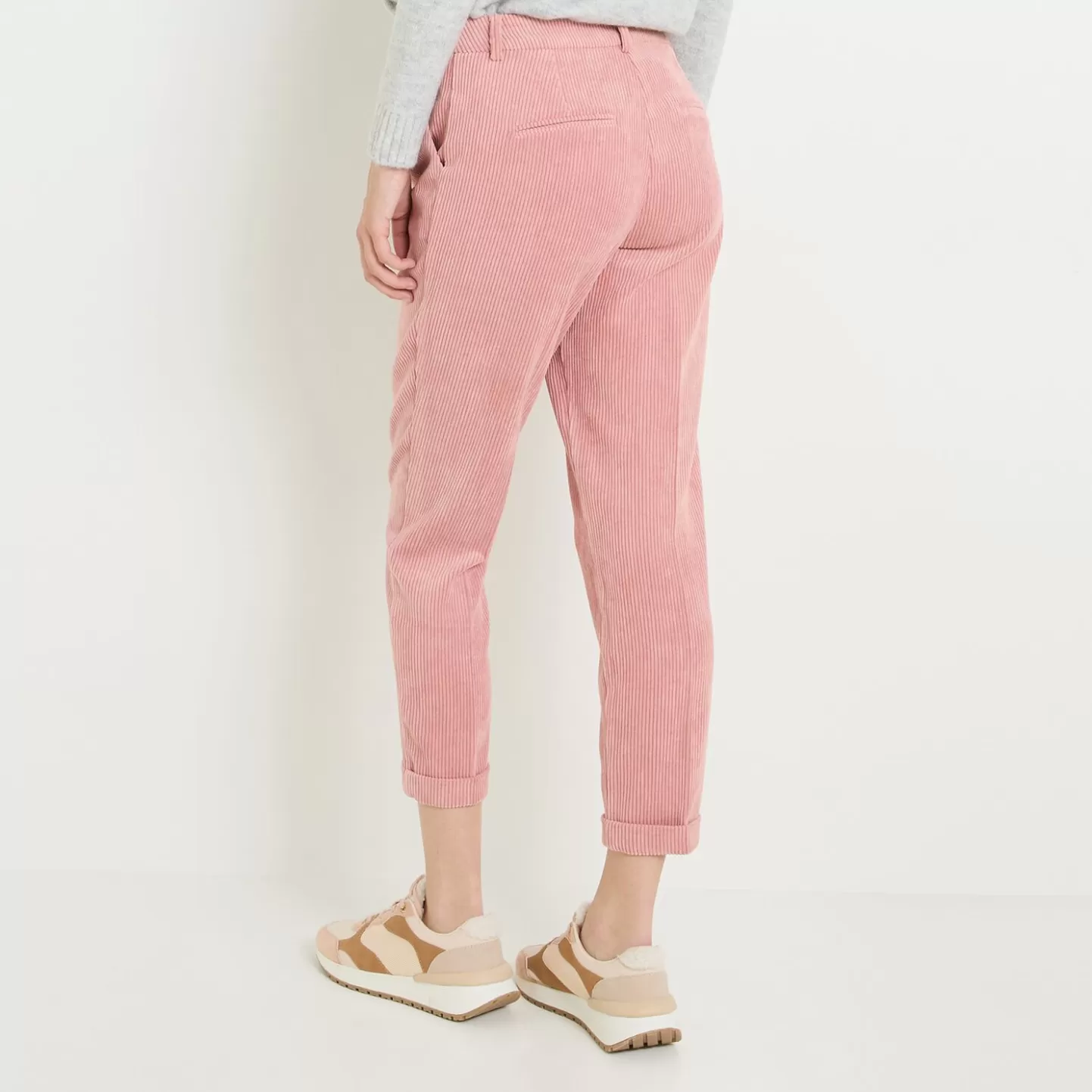 Grain de Malice Pantalon Velours à Pinces Femme- Pantalons