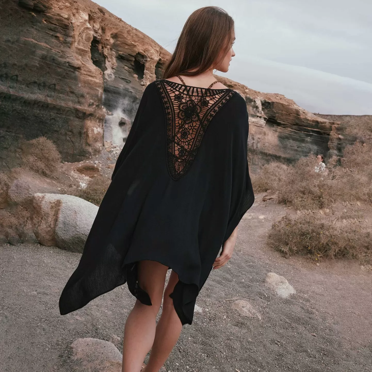 Grain de Malice Paréo Broderie Femme- Ponchos | Foulards & Étoles