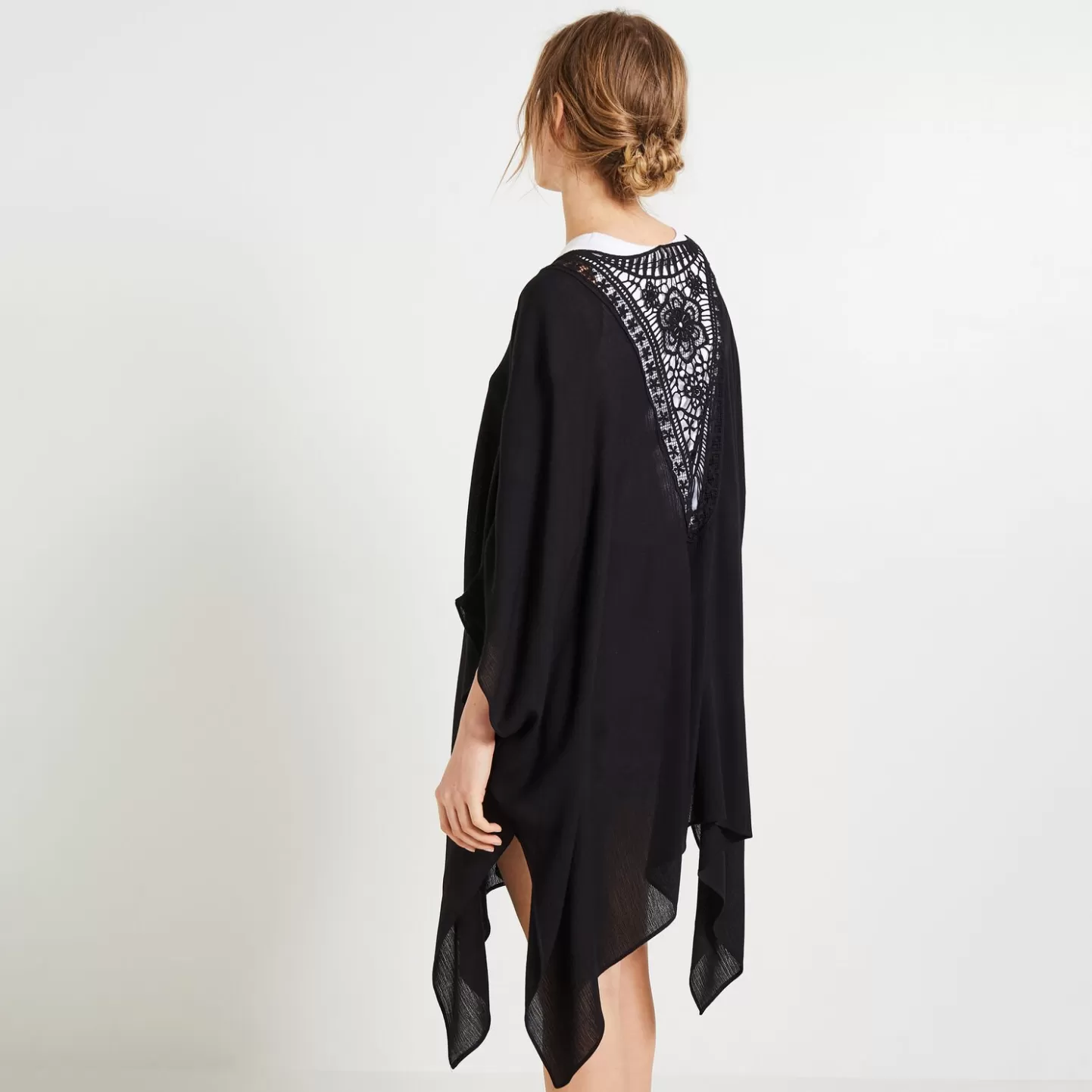 Grain de Malice Paréo Broderie Femme- Ponchos | Foulards & Étoles