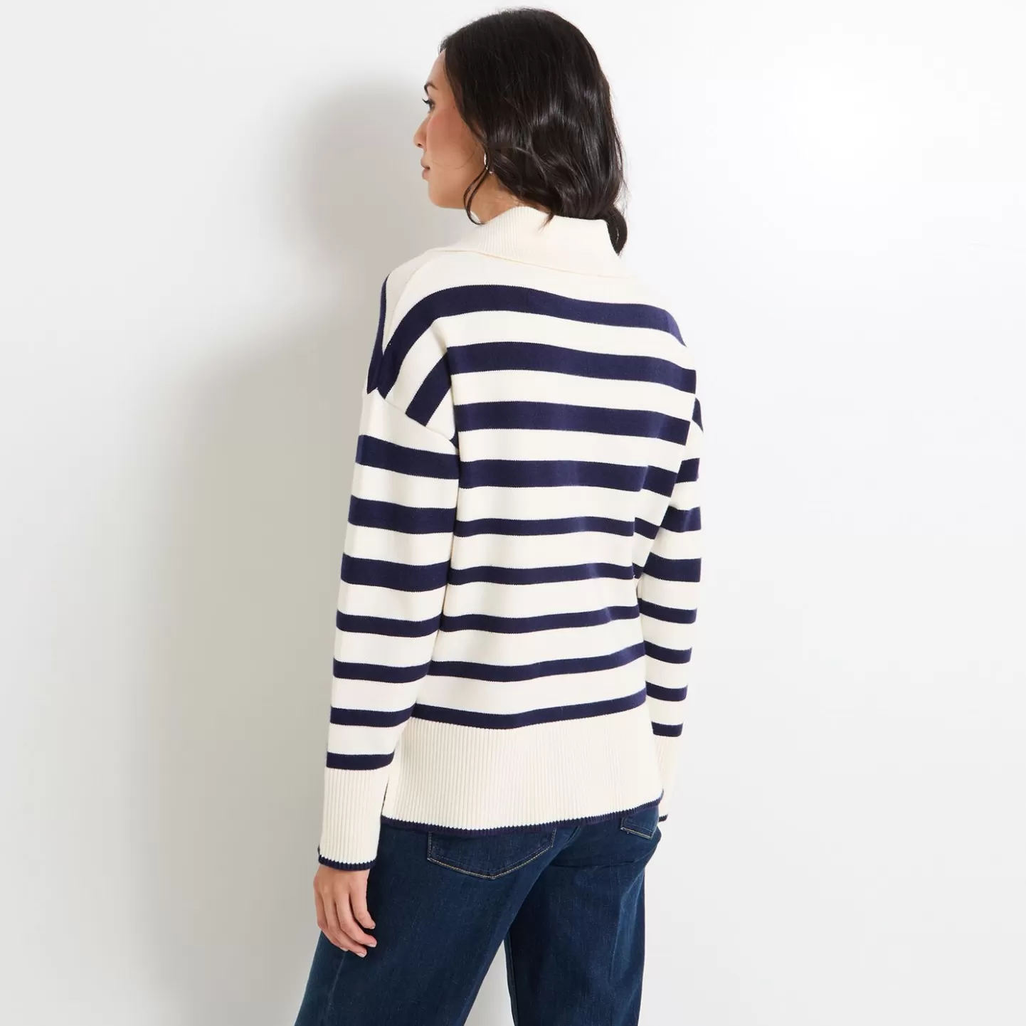 Grain de Malice Pull Col Camionneur Femme- Pulls & Sweats