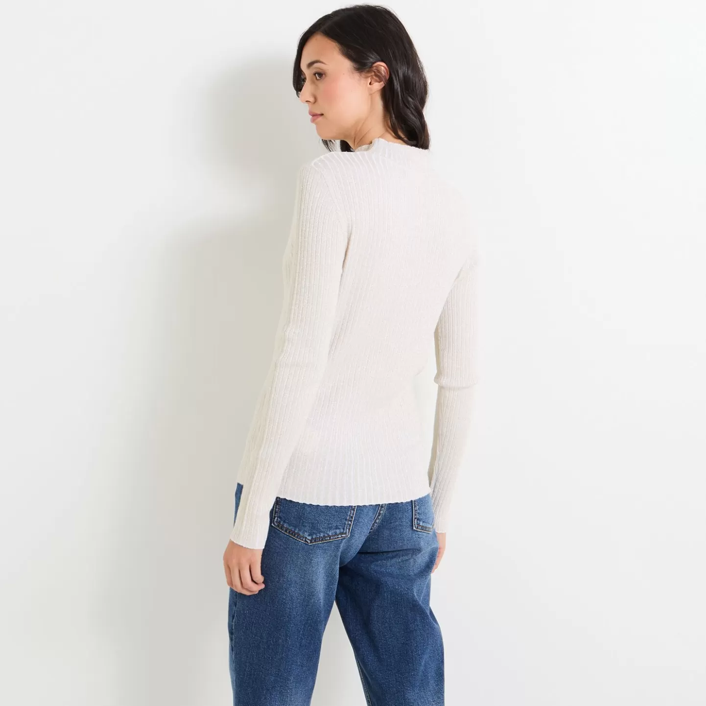 Grain de Malice Pull Col Montant Femme- Pulls & Sweats