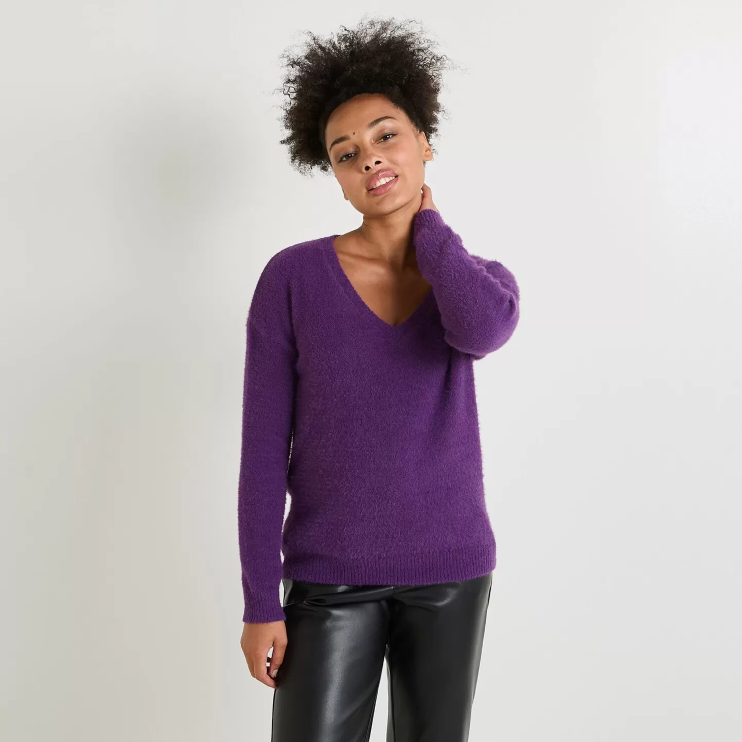 Grain de Malice Pull Col V Femme- Pulls & Sweats